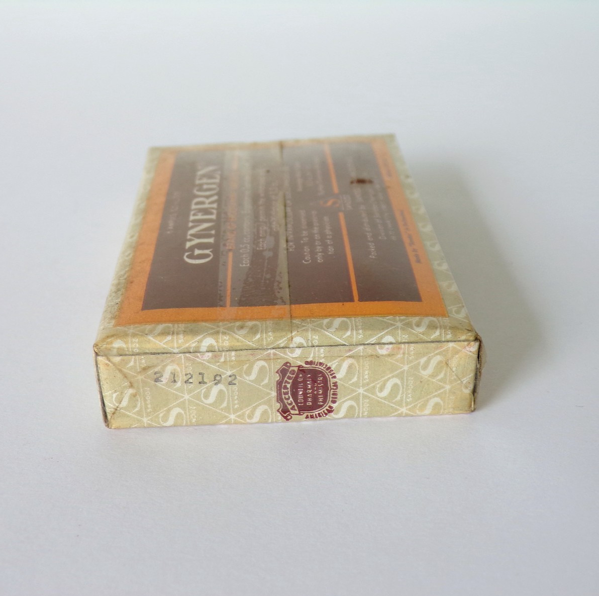 UN-OPENED Box Sandoz GYNERGEN Brand ERGOTAMINE TARTRATE 6 Ampuls PHARMACEUTICAL