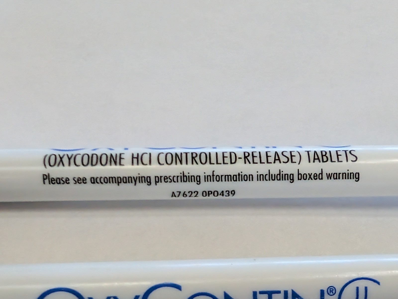 2 Pens Oxycontin CII Drug Rep Pharmaceutical Promo Medical Advertising Papermate