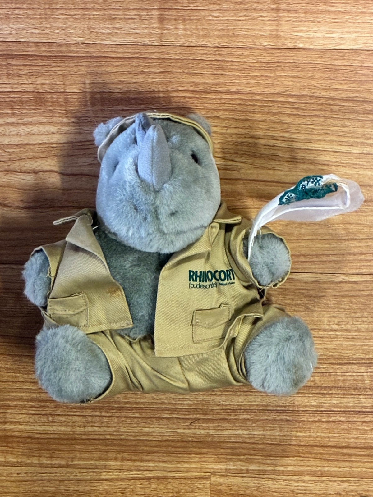 VINTAGE – Rhinocort Nasal Spray Pharmaceutical Rhino Plush Butterfly Net
