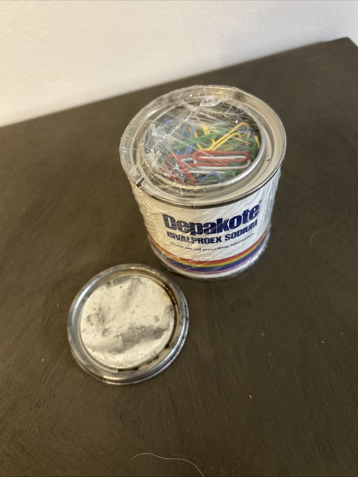 Depakote Metal Tin Paper clips Pharmaceutical Merchandise