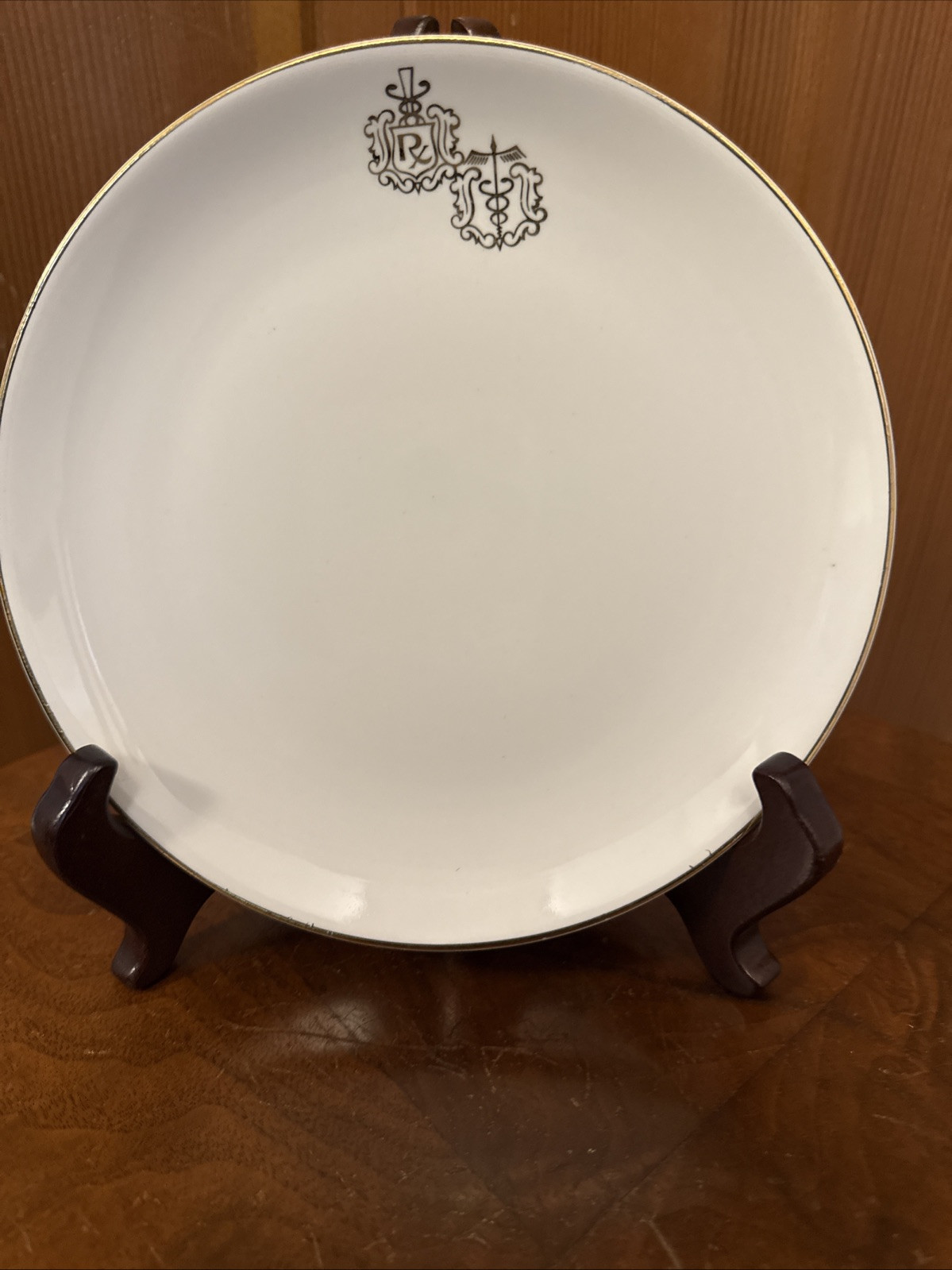 Crestware Owens Illinois Pharmacist RX Dr Caduceus Medical Salad Desert Plate