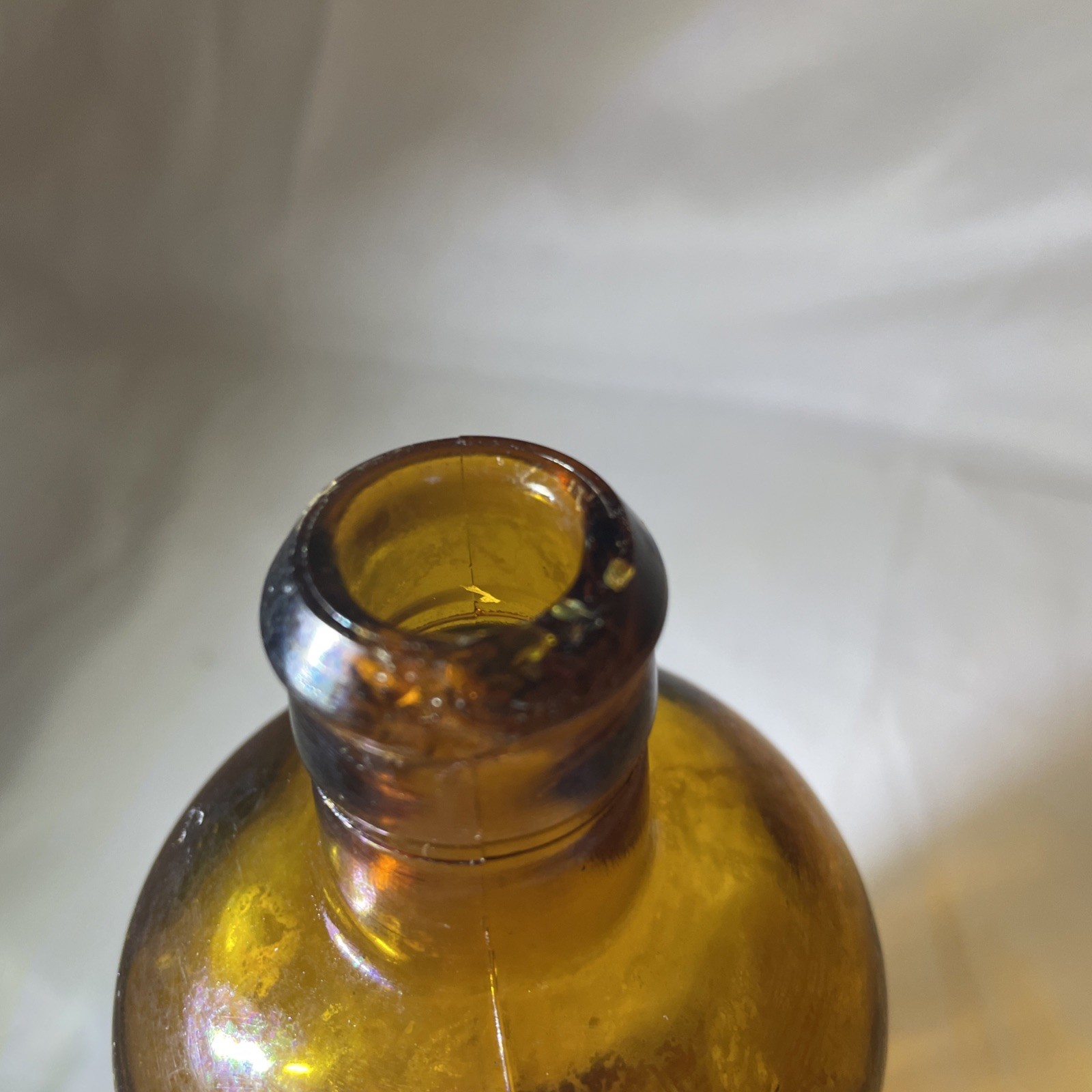 Lehn & Fink New York Brown Glass Apothecary Bottle 3″ X 7″