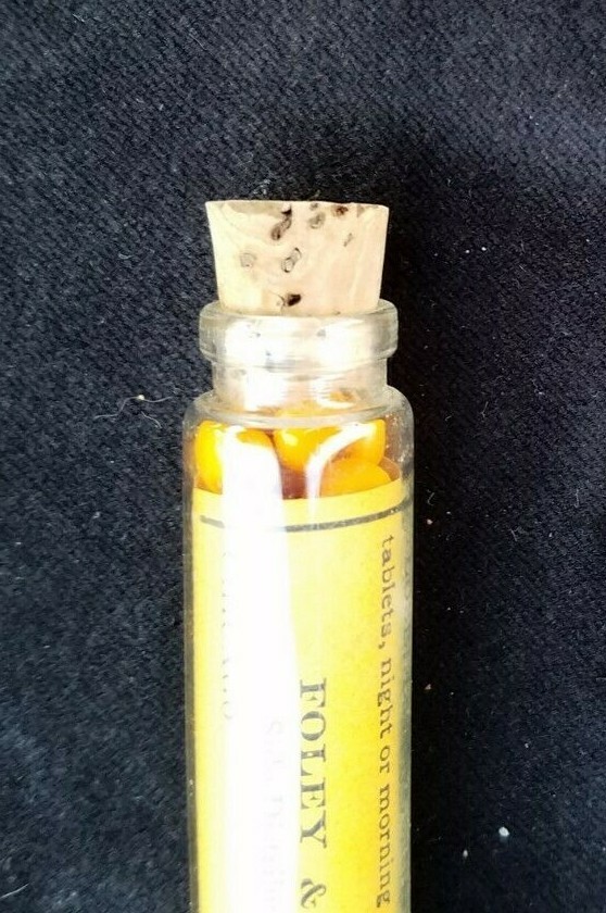 Old Medicine Bottle Foley Cathartic Tablets Foley & Co Chicago IL New Old Stock
