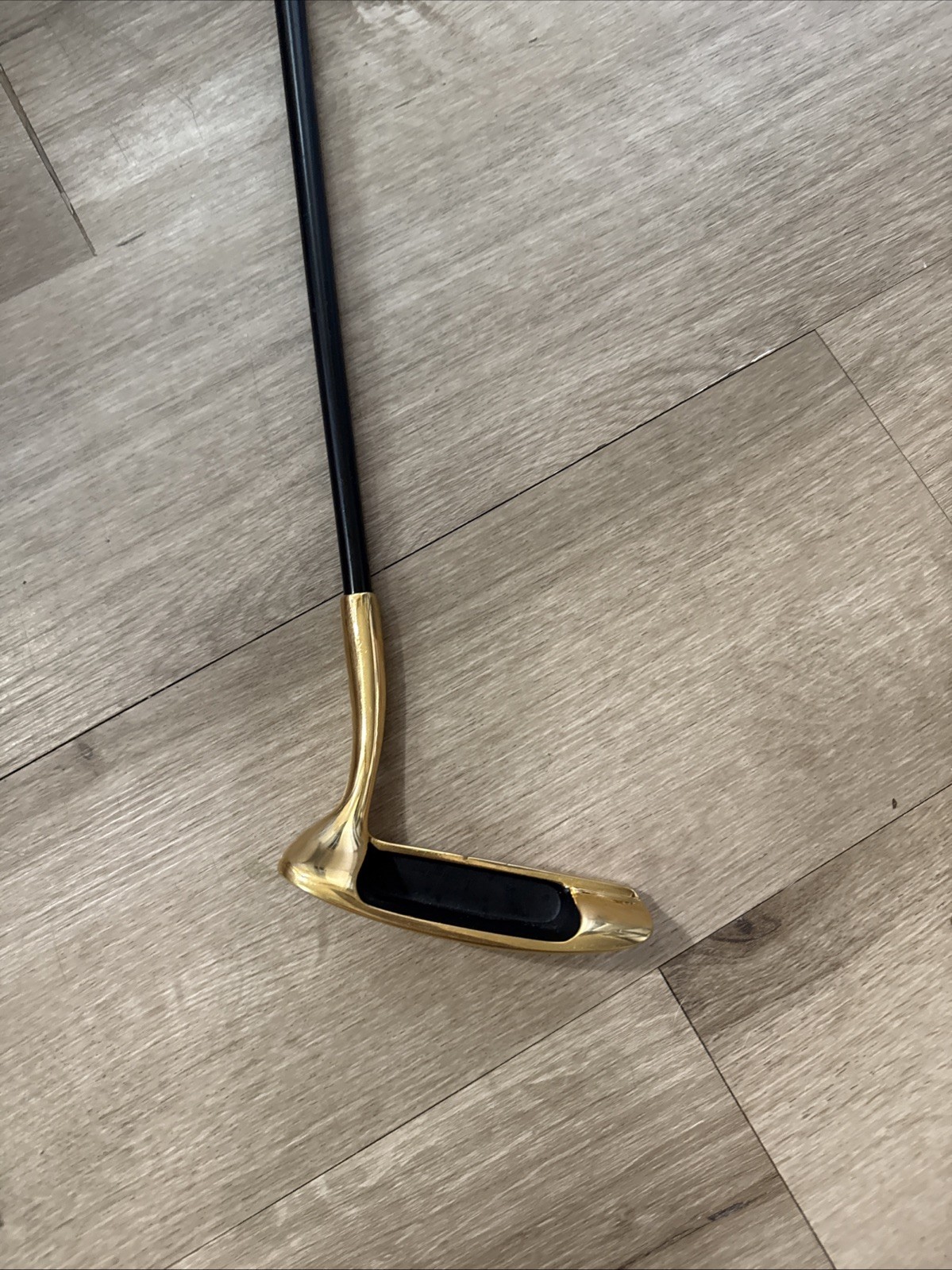 Super Rare Schering Plough Pharmaceutical Drug Promo Golf Club Gold Putter New