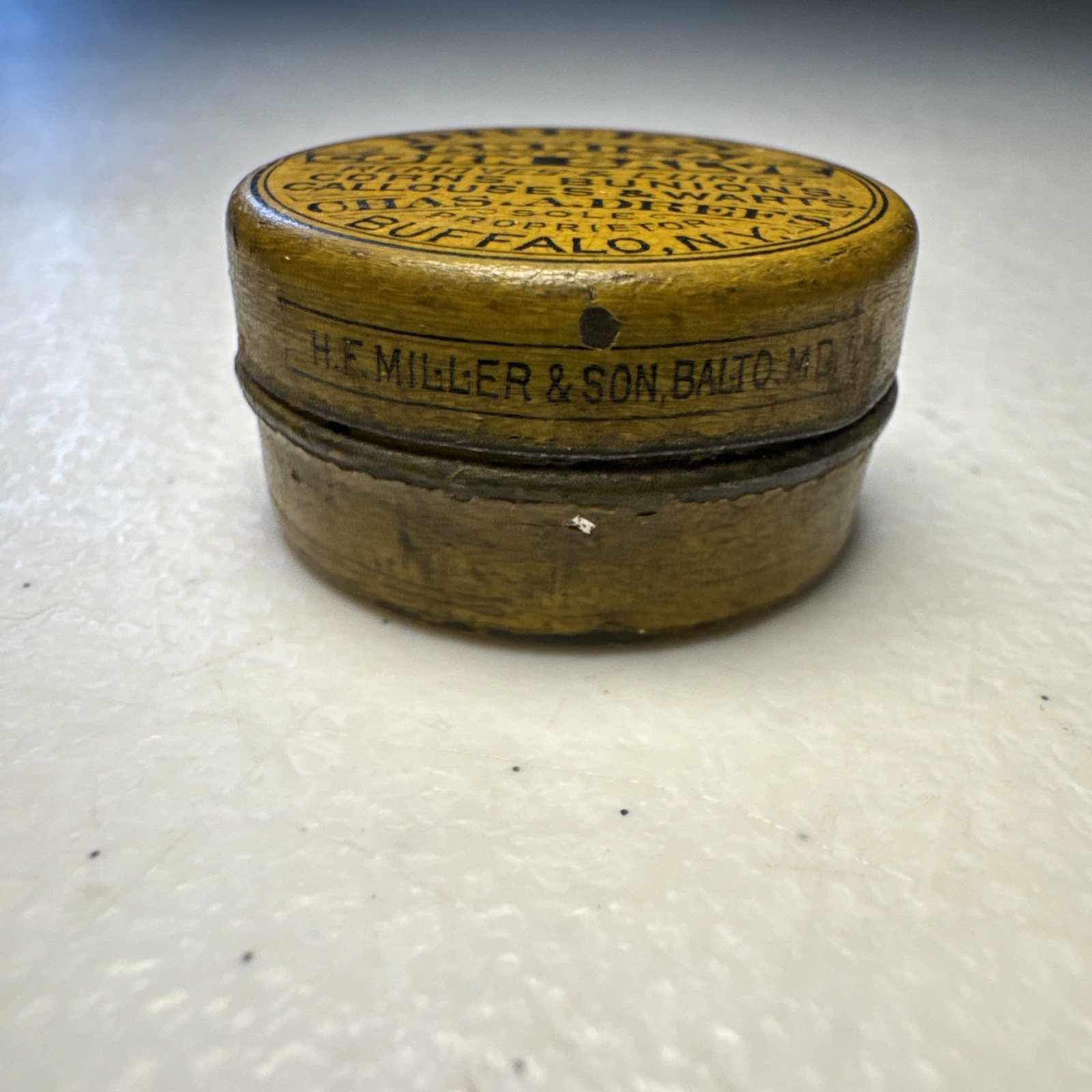 Vintage Drefs Arnica Corn Salve Chas. A. Drefs Buffalo, NY Small Medicine Tin