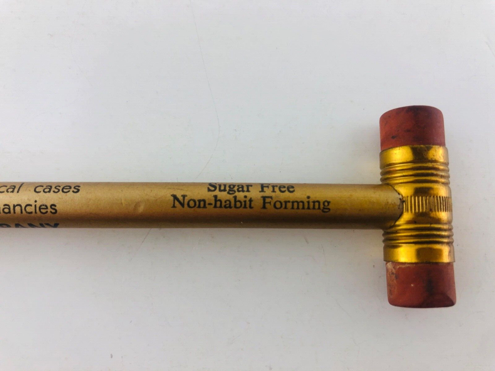 Vintage Zymenol Laxative Medication Pharmaceuticals Drug Advertising Pencil