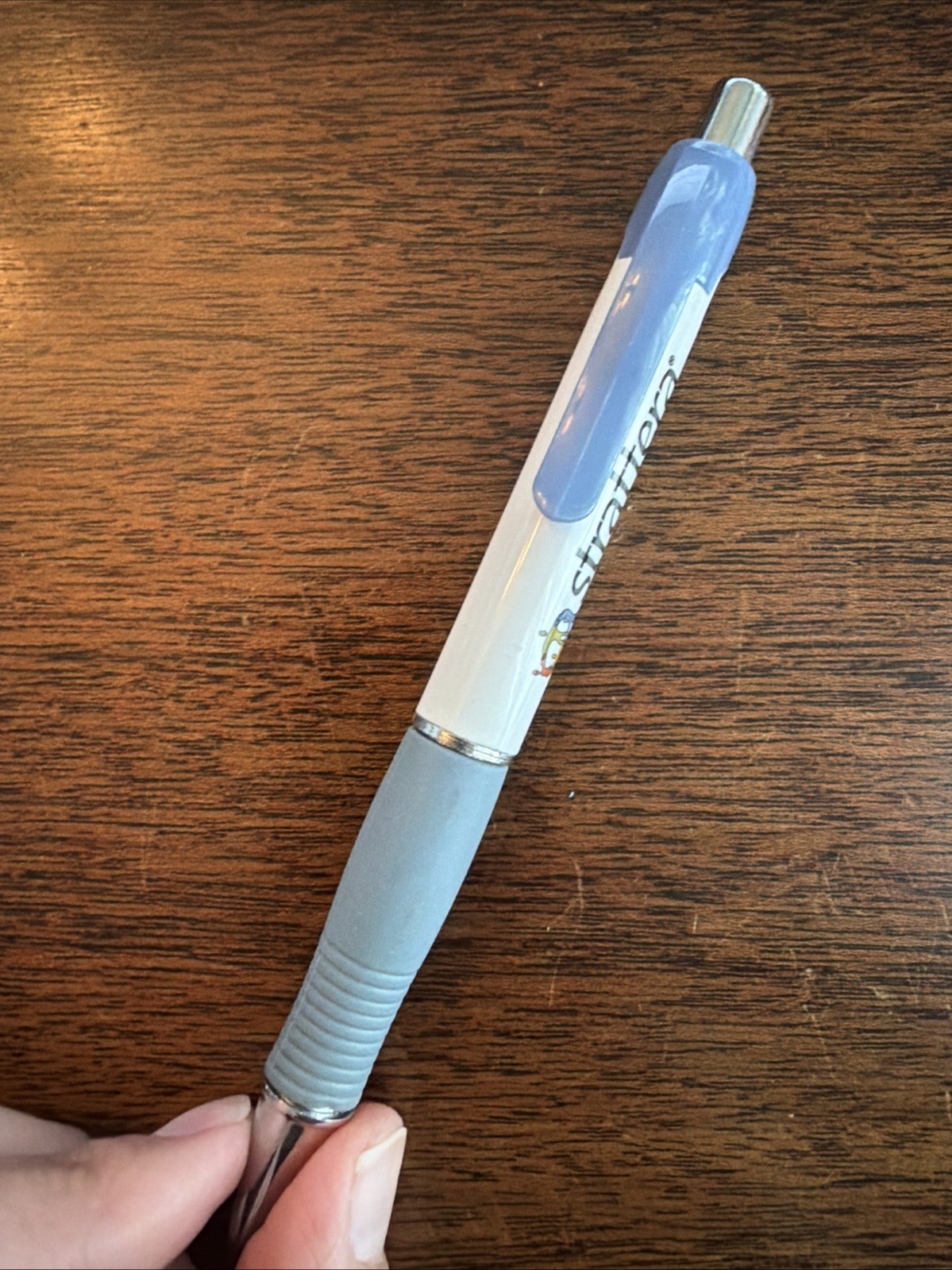 Rare Strattera Eli Lilly Medical Drug Rep Pharmaceutical Pen Gray Grip Silver