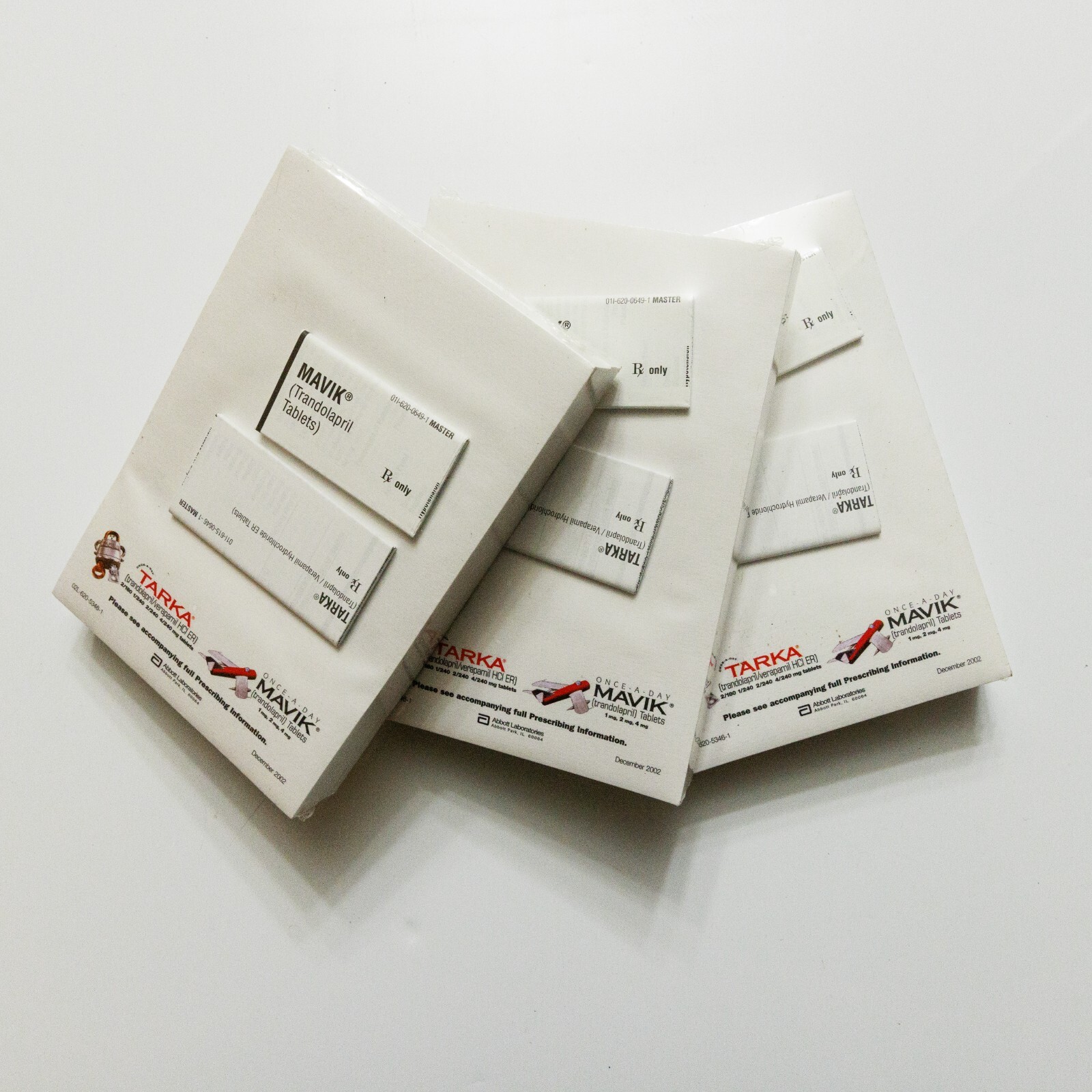 Mavik Tarka Set of 3 Pharmaceutical Drug Rep Advertising Notepad 6×4