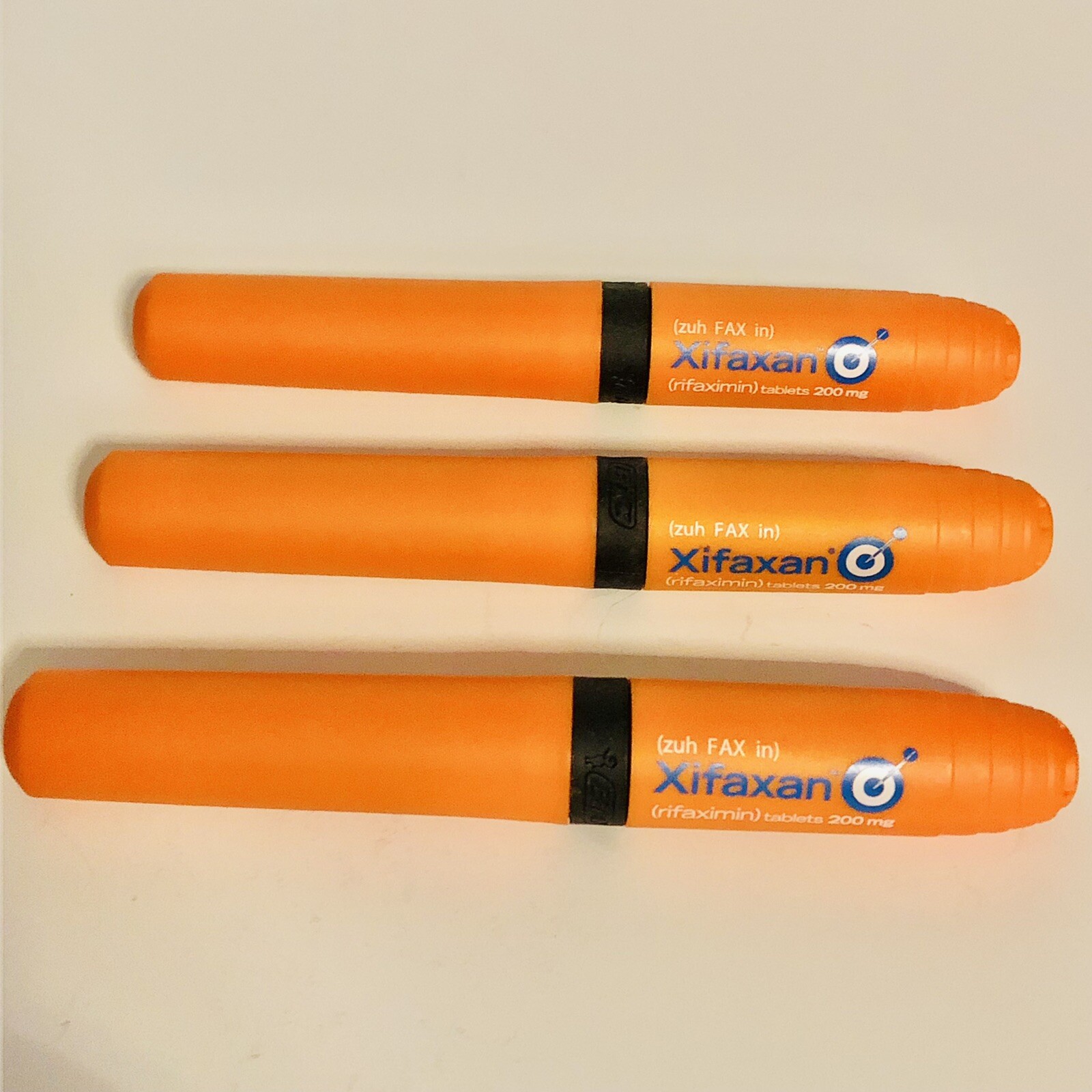 Xifaxan Pen Highlighter Drug Rep Collectible Pharmaceutical Pen Lot Of 3 NOS