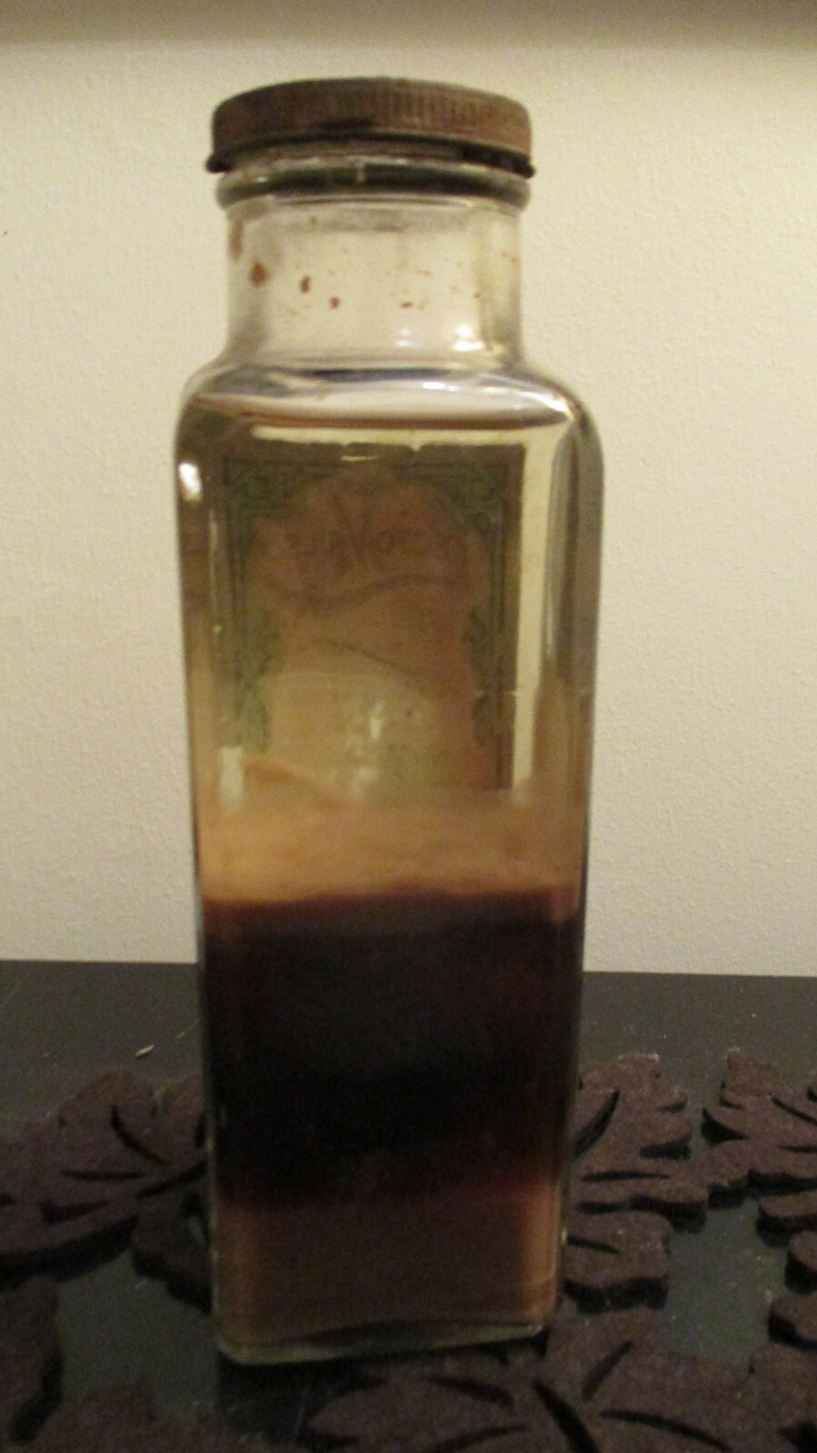 Vtg Antique COLE’S Lecto Mulso Constipation Remedy Bottle FULL CONTENTS 1pT