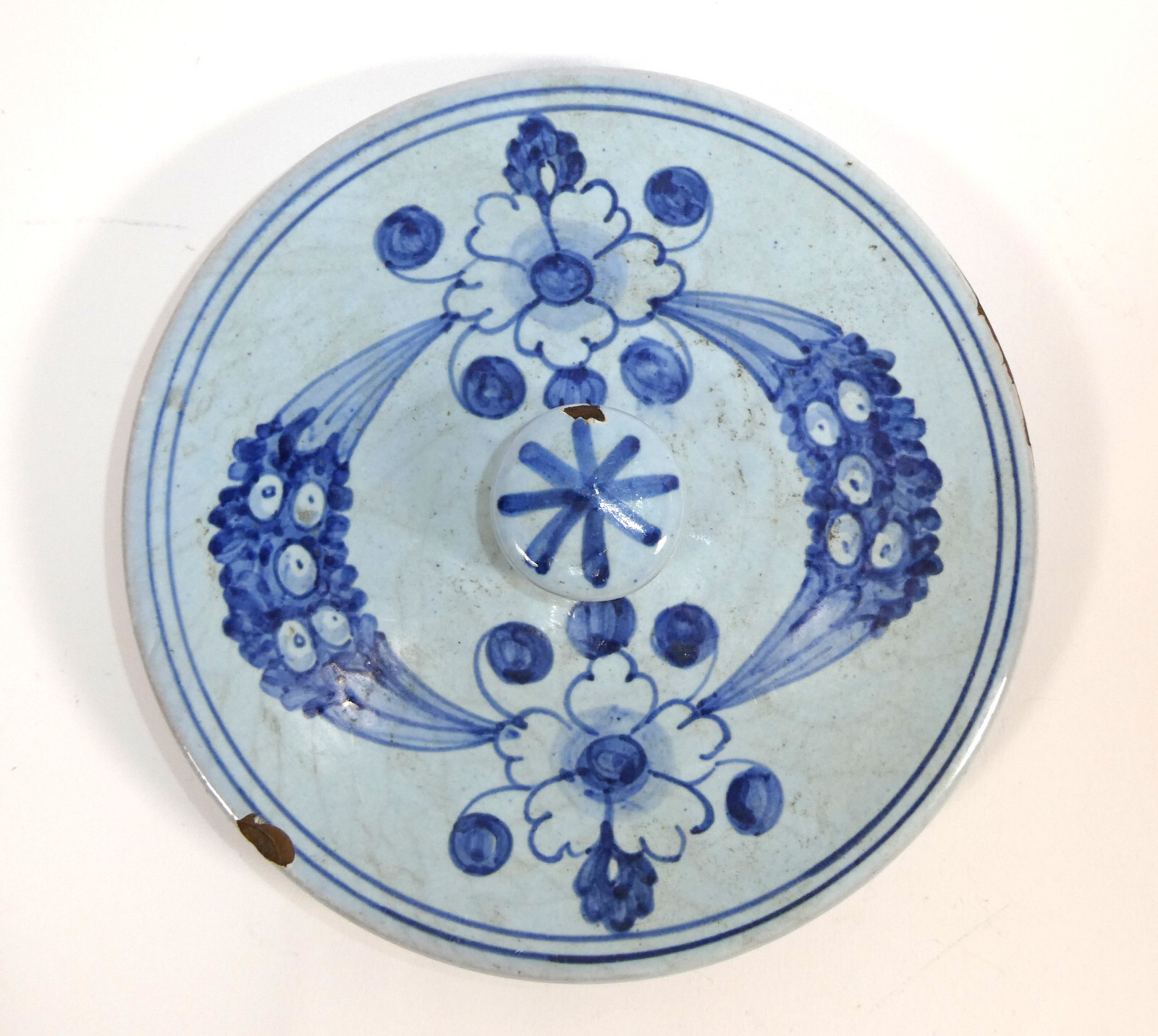 Faience Pharmacy Vessel Early 19th Century A-9