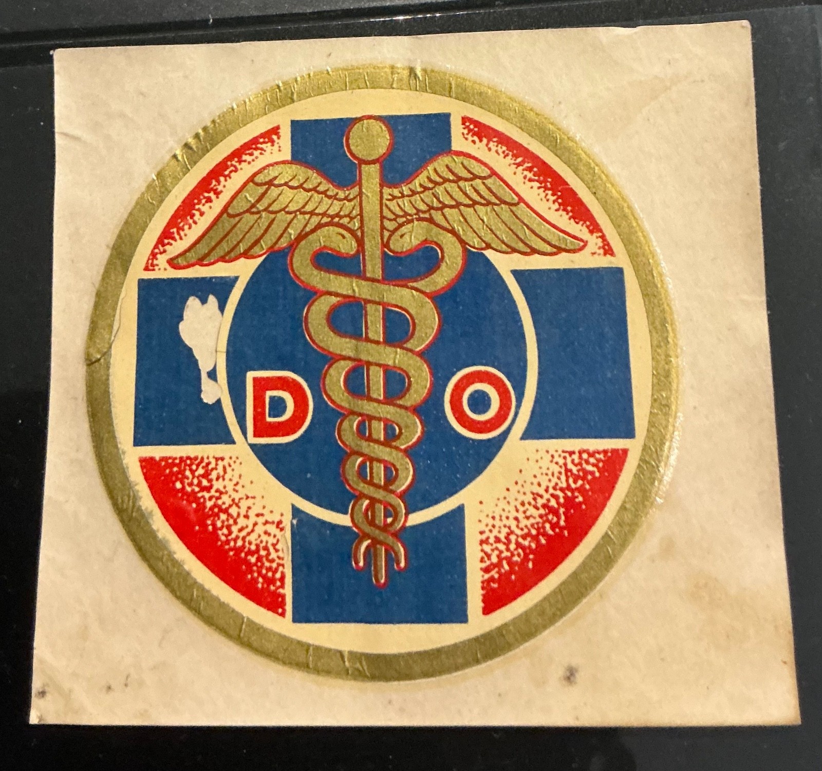 Vintage Doctor of Osteopathic Medecine Decal 1960-70s