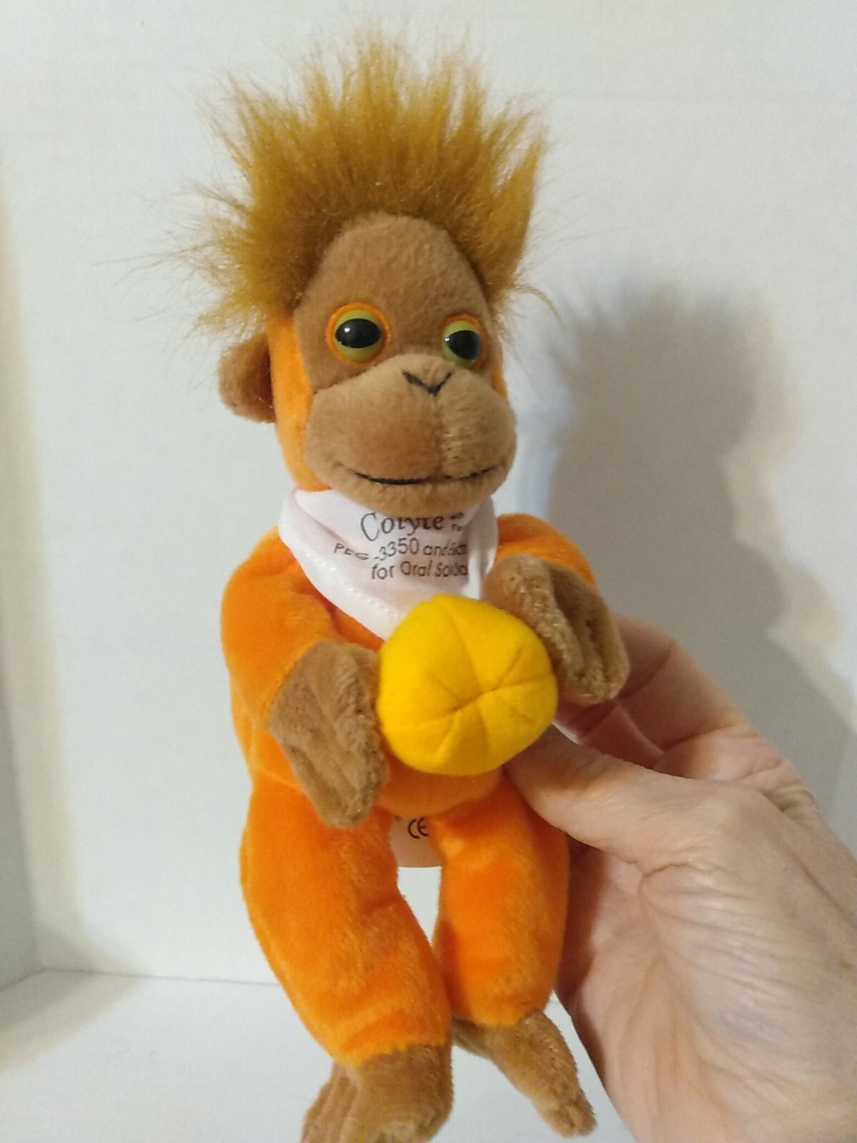 Orange Monkey Plush Holding Ball Toy 8″ Pharmaceutical advertisingSemo