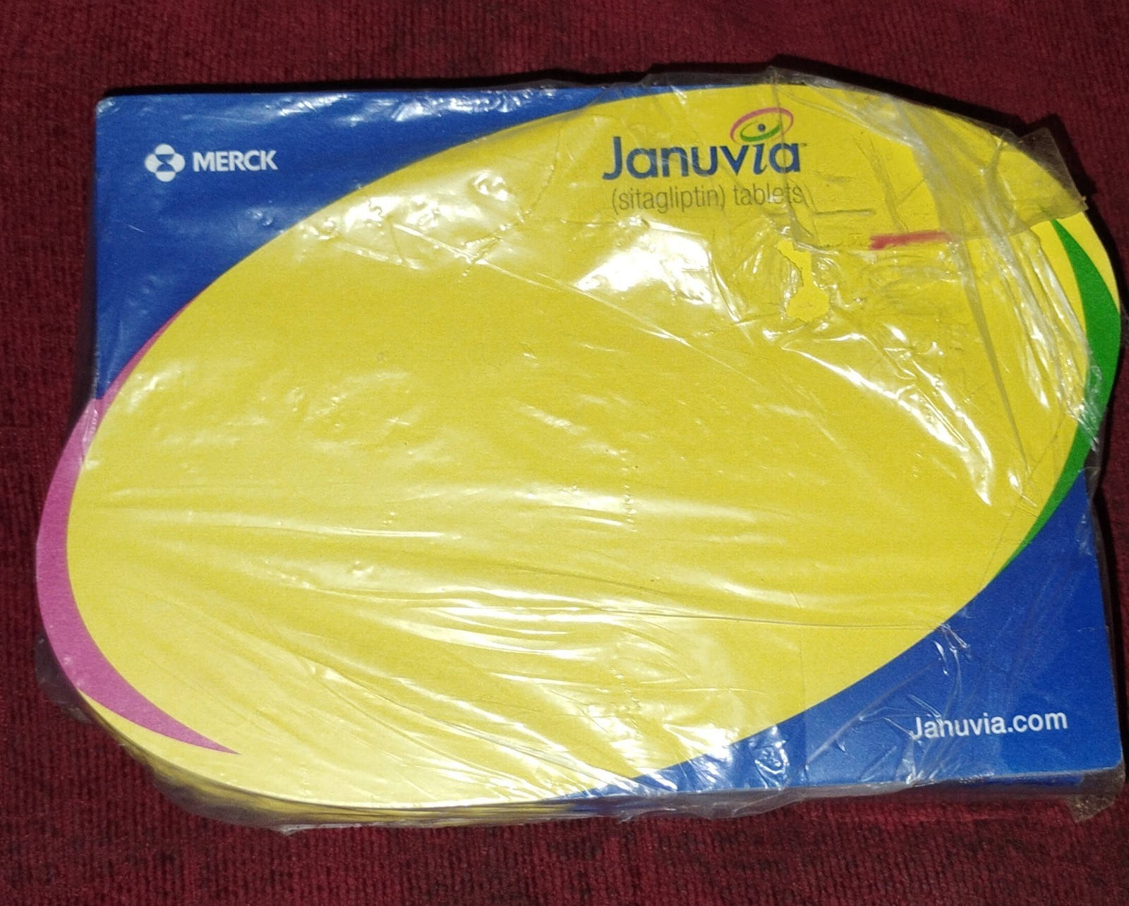 2 Vtg. Packages Merck Pharmaceutical Notepads New In Packs Januvia Janumet 2007