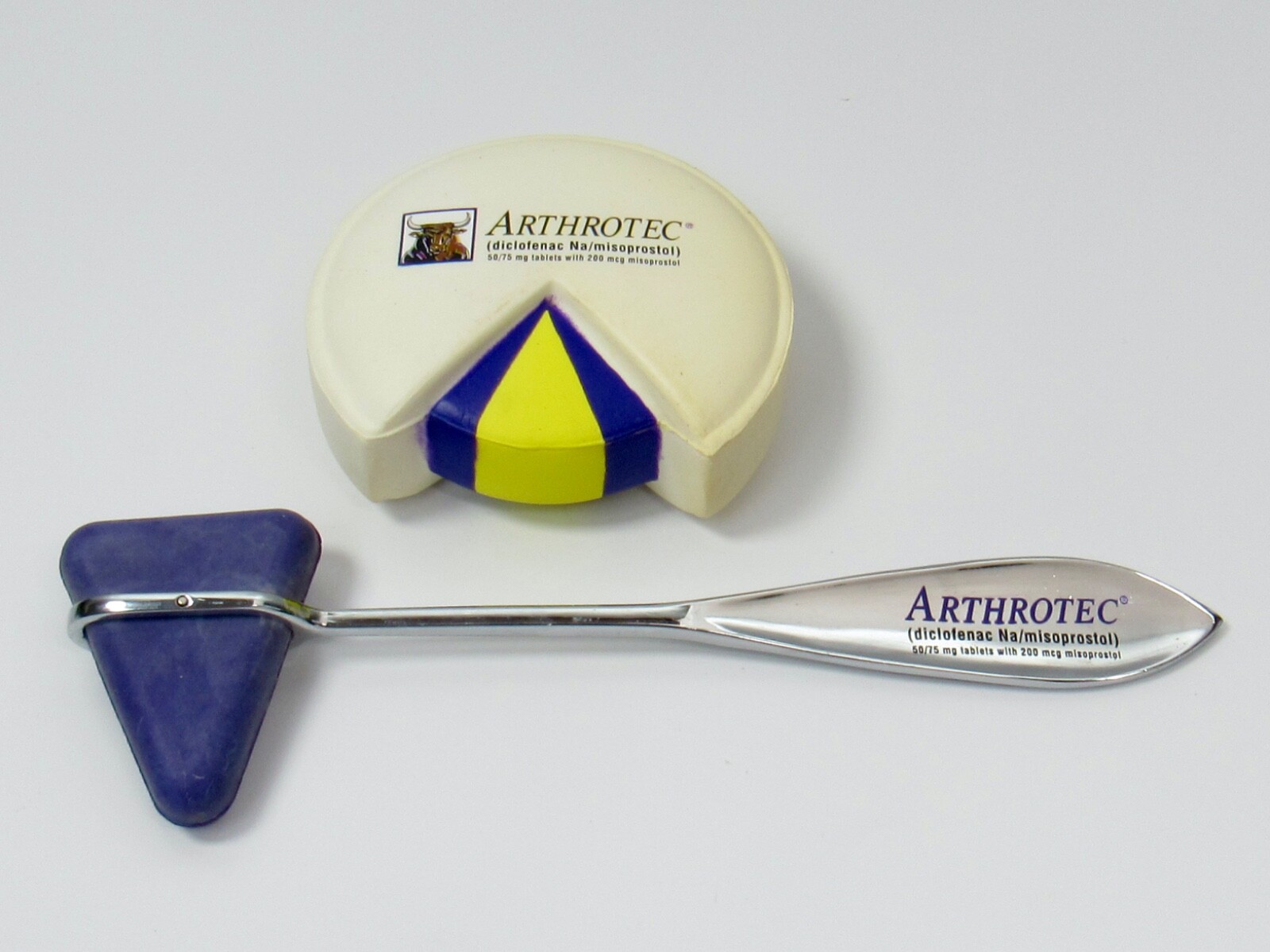 Arthro tec Drug Rep Pharmaceutical Reflex Hammer Stress Squeeze Ball Pill Shaped