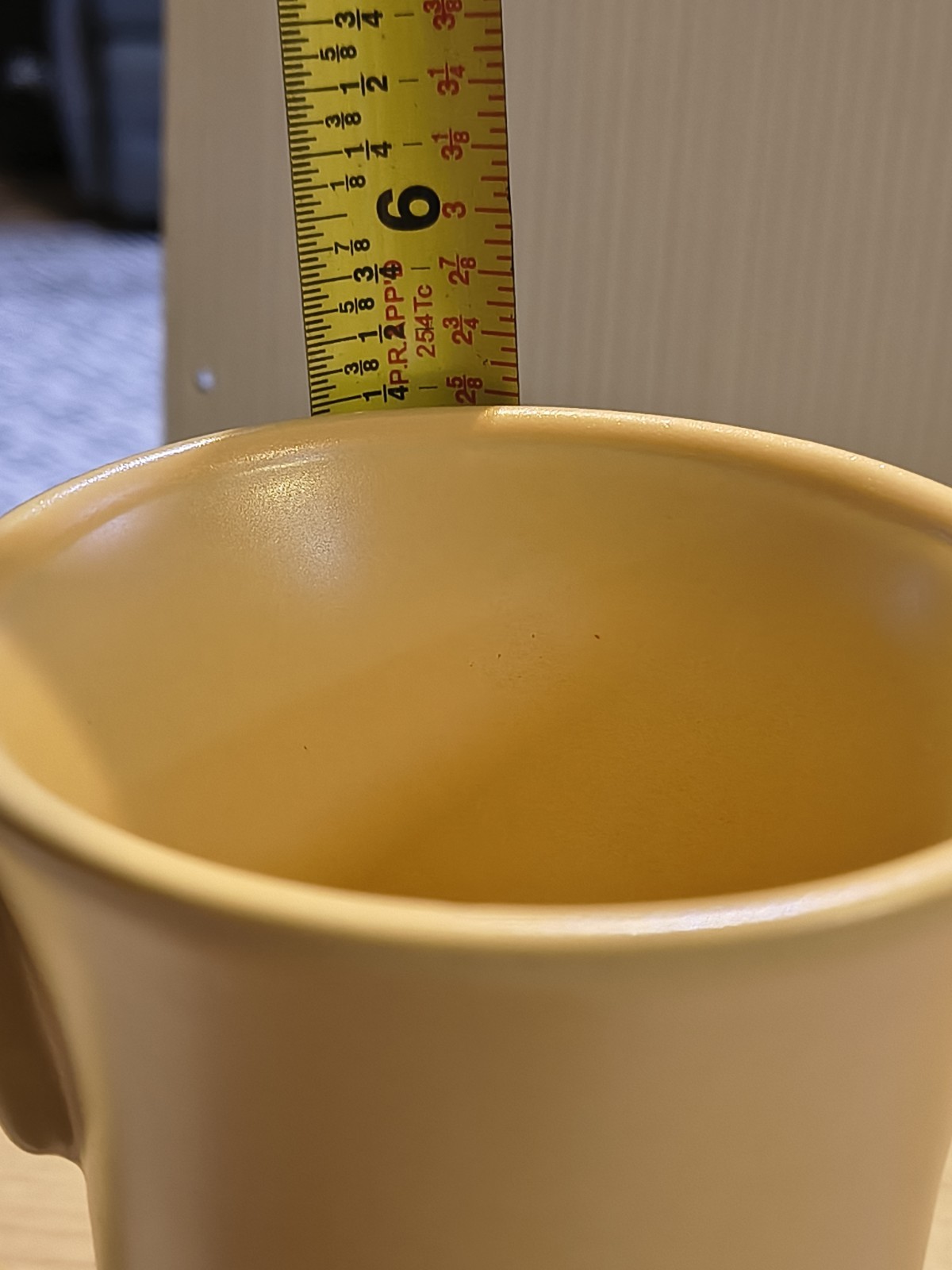 Fleet Laboratory Advertising Mug Coffee Cup Yellow 2005 Drug Facts
