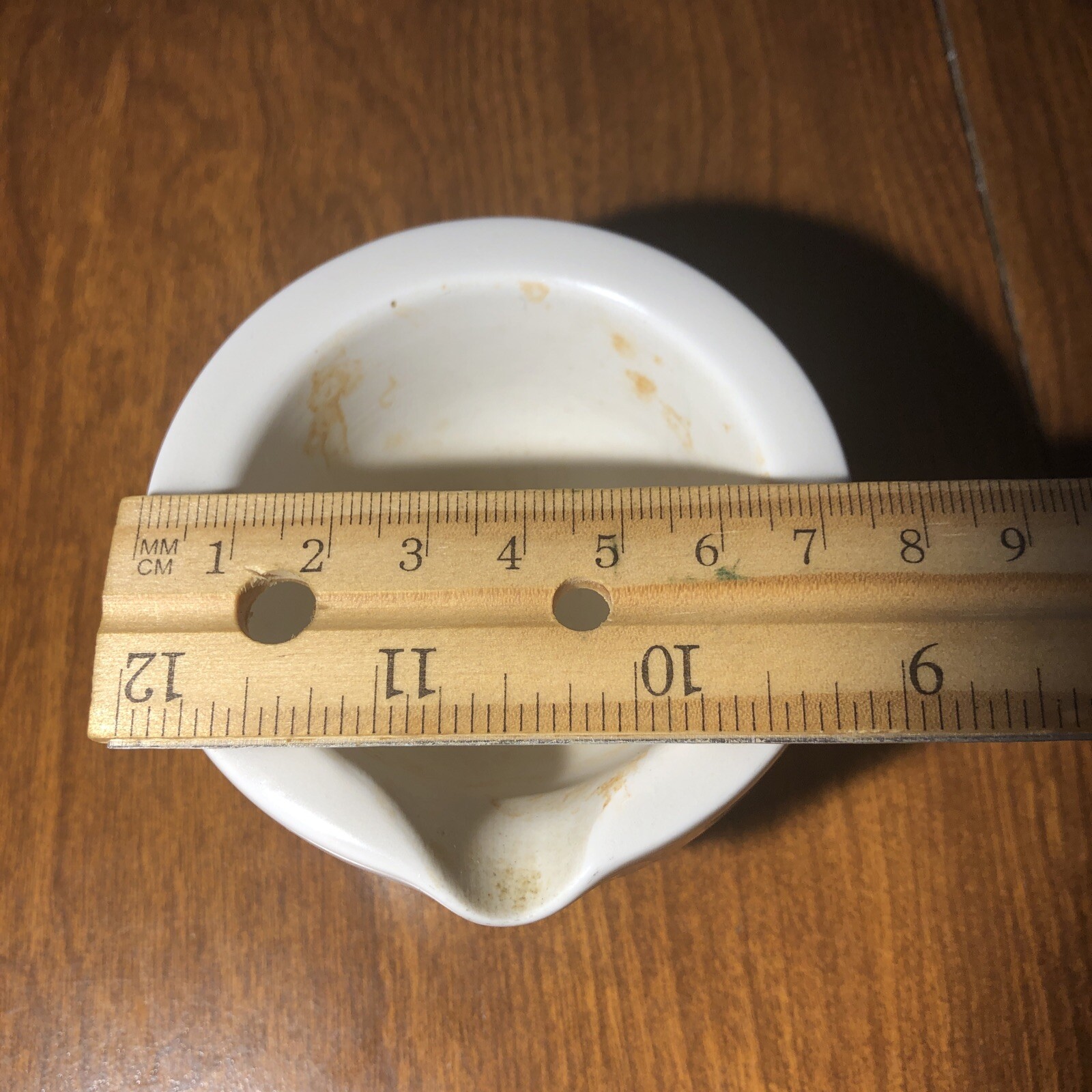 Antique Coors USA Mortar 75mm diameter, 45mm tall, used, no chips, (no pestle)