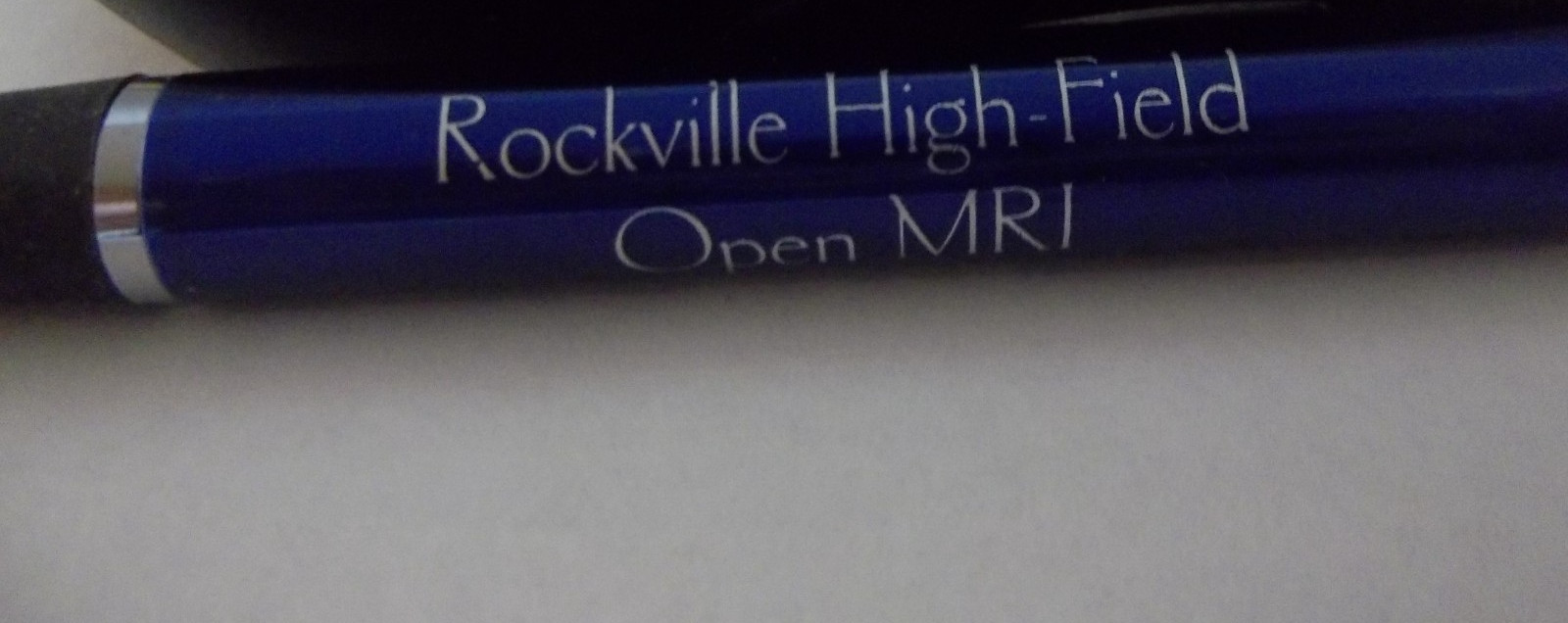 Promotional Pen Metal w/Rubberized Grip – Medium Weight – Rockwell High Open MRI