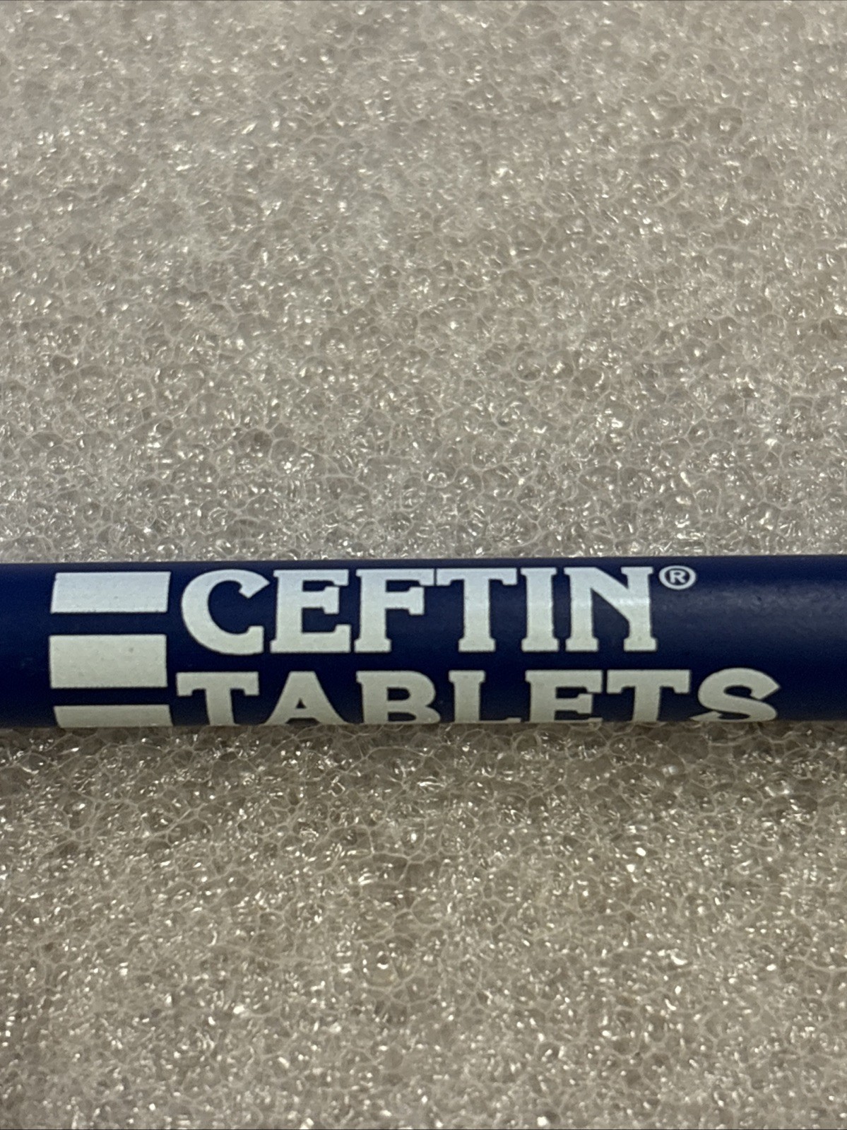 CEFTIN TABLETS Drug Rep Pen Pharmaceutical Advertising Black Ink