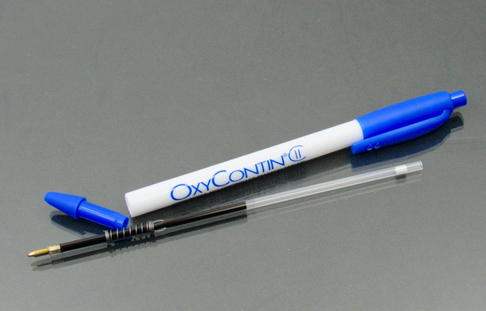Oxycontin Oxycodone PEN + Sticky Notepad Drug Rep Pharmaceutical Advertising