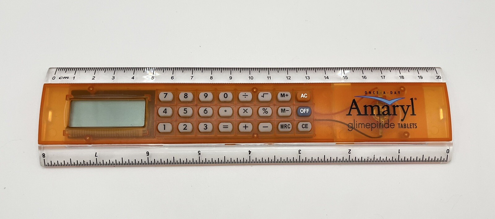 Amaryl Calculator & Ruler Pharmaceutical Sales Rep Collectable  