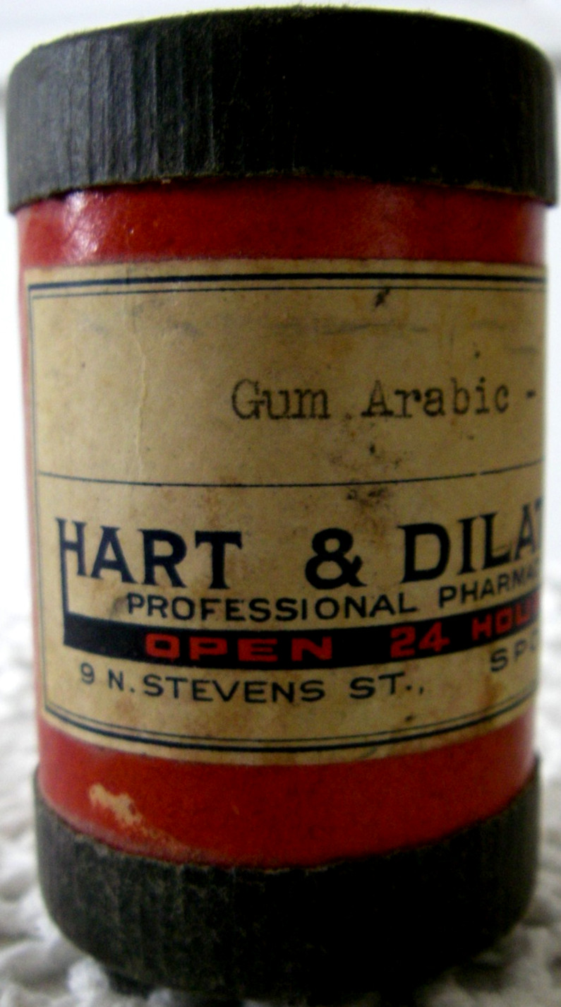 Vintage Hart & Dilatush Prescription Pill Container Bottle 9 N. Stevens Spokane