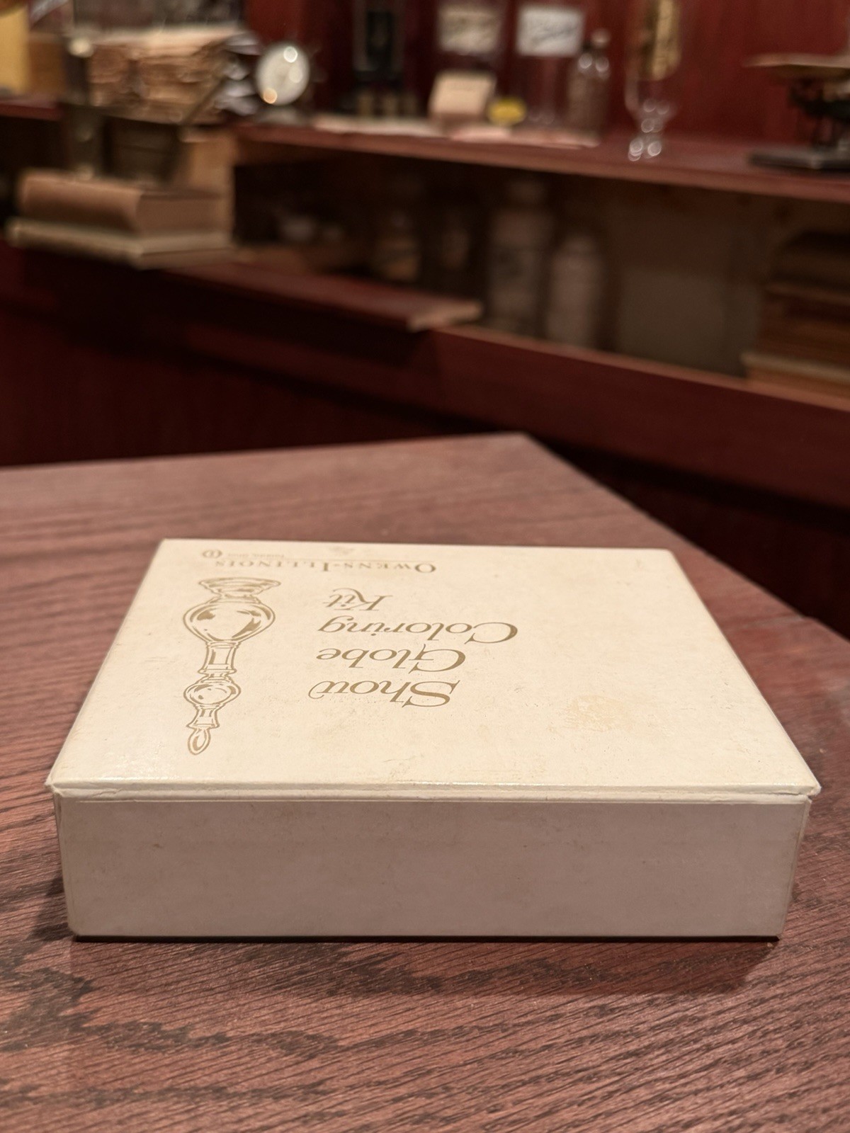 ~ RARE ~ Owen’s – Illinois Pharmacy / Apothecary Show Globe Coloring Kit