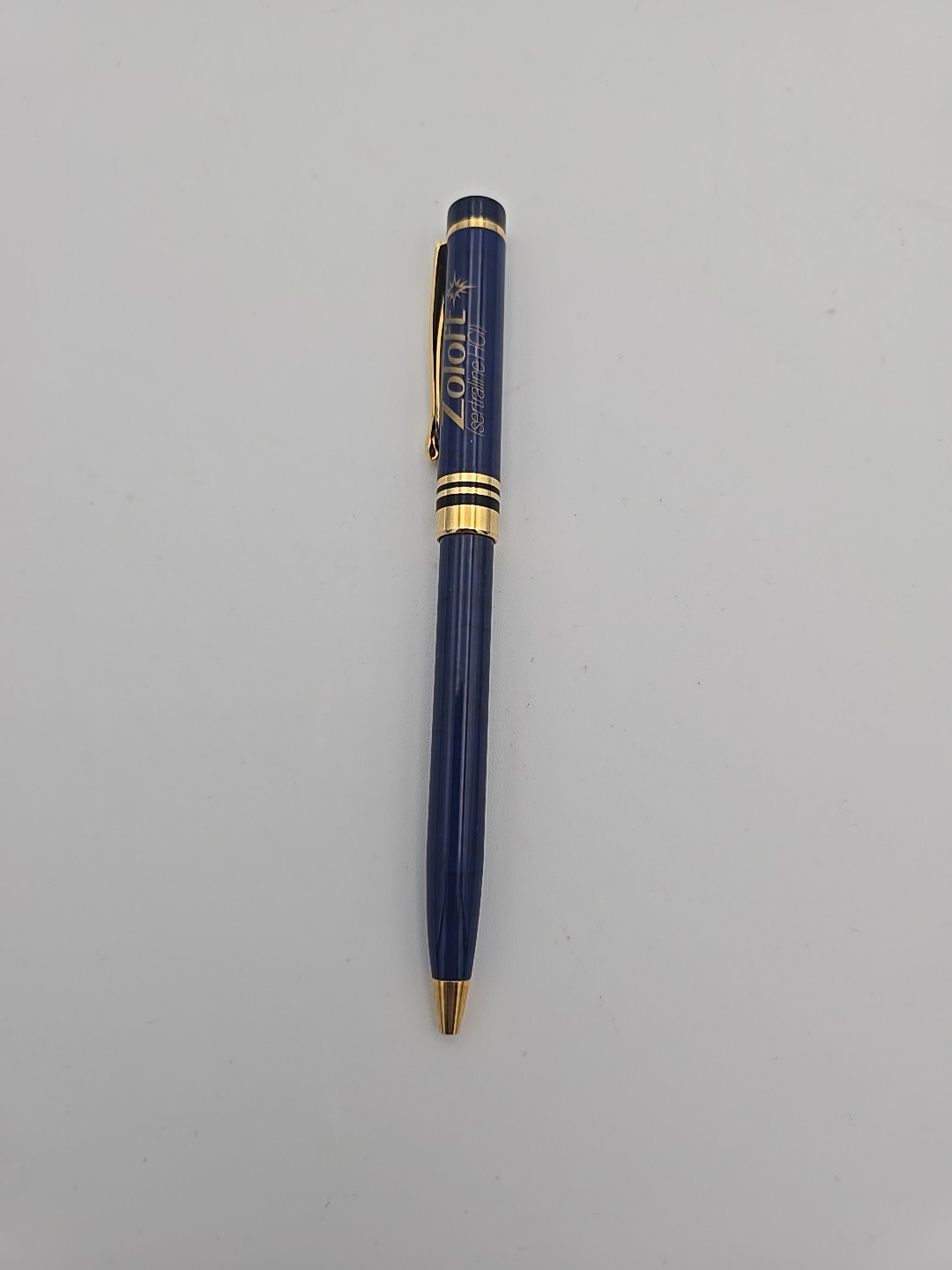 Lot 4 Zoloft Pfizer Heavy Metal Pharmaceutical Drug Rep Pens, Paper, Collectible