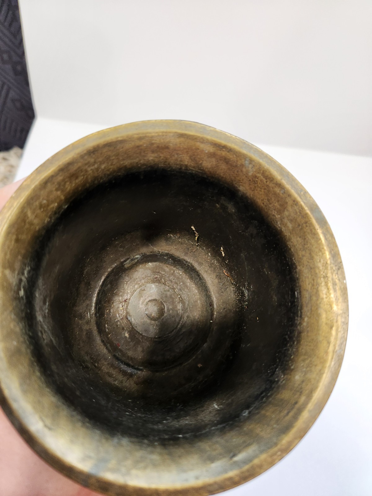 Large Vintage Brass Apothecary Mortar 150th Anniversary USP Pharmacist 1970