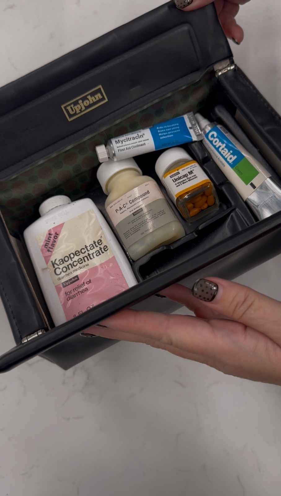 Vintage Upjohn Doctor’s Travel Medical Kit – Pharma Sample Case w/ Og Packaging