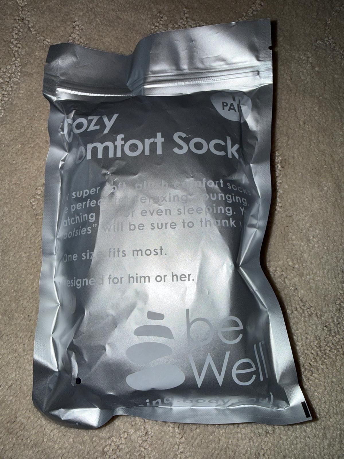 BRAND NEW Xycal Allergy Drug Promotional Socks – Cozy Comfort Sock – 1 pair