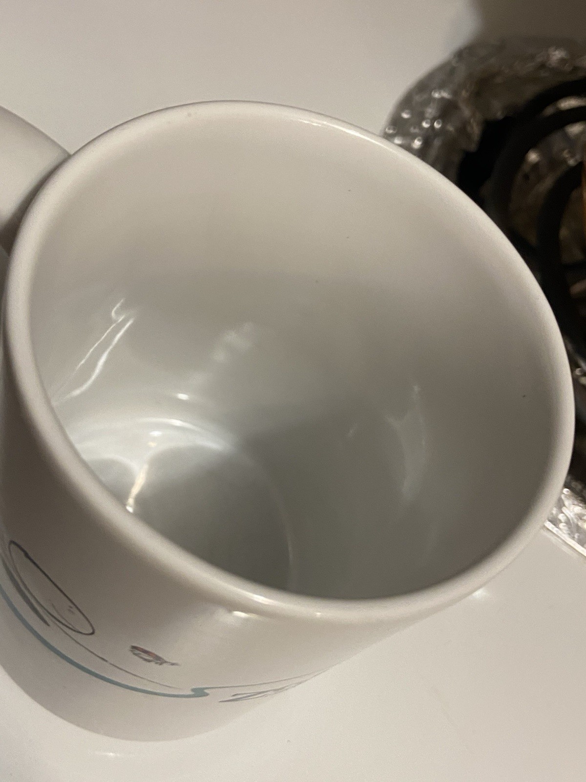 Pfizer Zoloft Coffee Mug Cup White Blue Pharmaceutical Promo Rep Advertising VTG