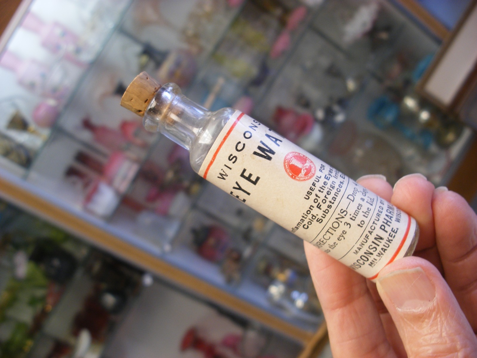 Vtg Medical Remedy Pharmacy Quack Cure – Wisconsin Pharmacal Co. Eye Water 1922