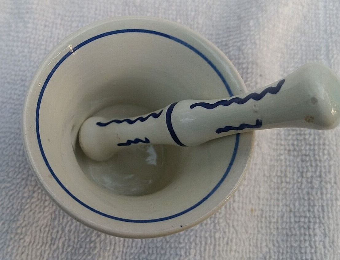 Squibb Rx Mini Mortar Delft Holland Squibb Pharmaceutical