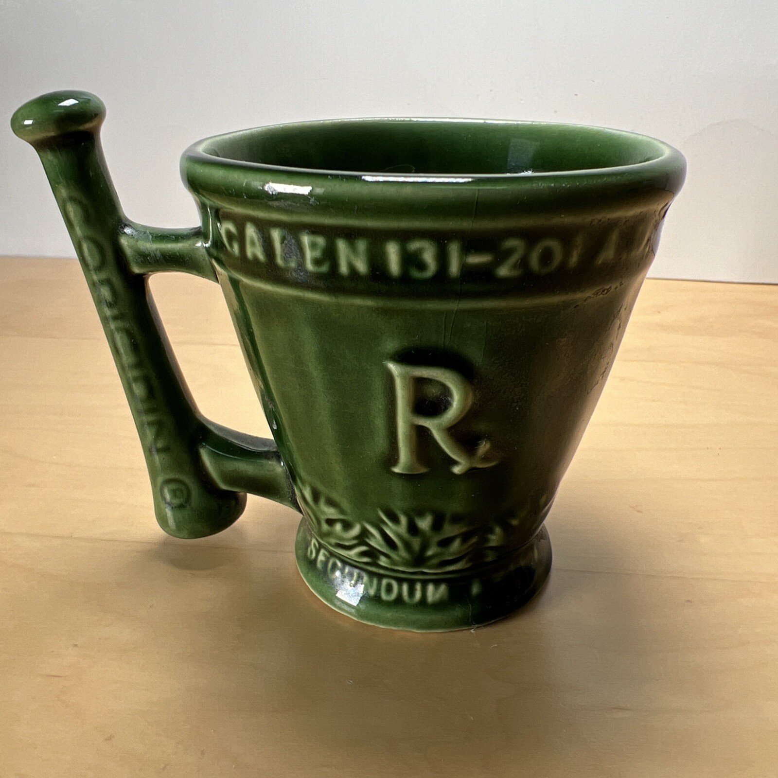 1960’s Vintage McCoy Pharmaceutical Advertising Mug for “Coricidin” Decongestant