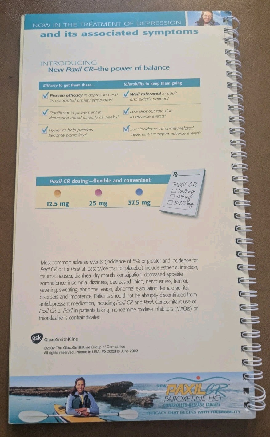 Paxil Depression/Panic Disorder Phone Message Book – Pharmaceutical Memorabilia