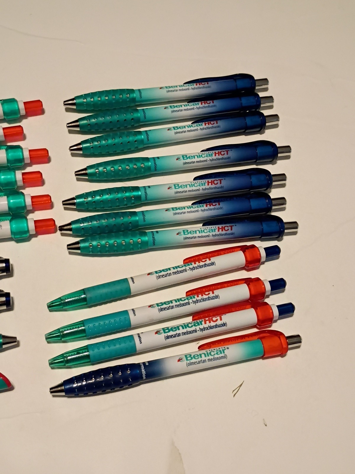 Benicar HCT Tablet Promo Pharmacy Drug Rep Mixed Variety Pen Lot of 21