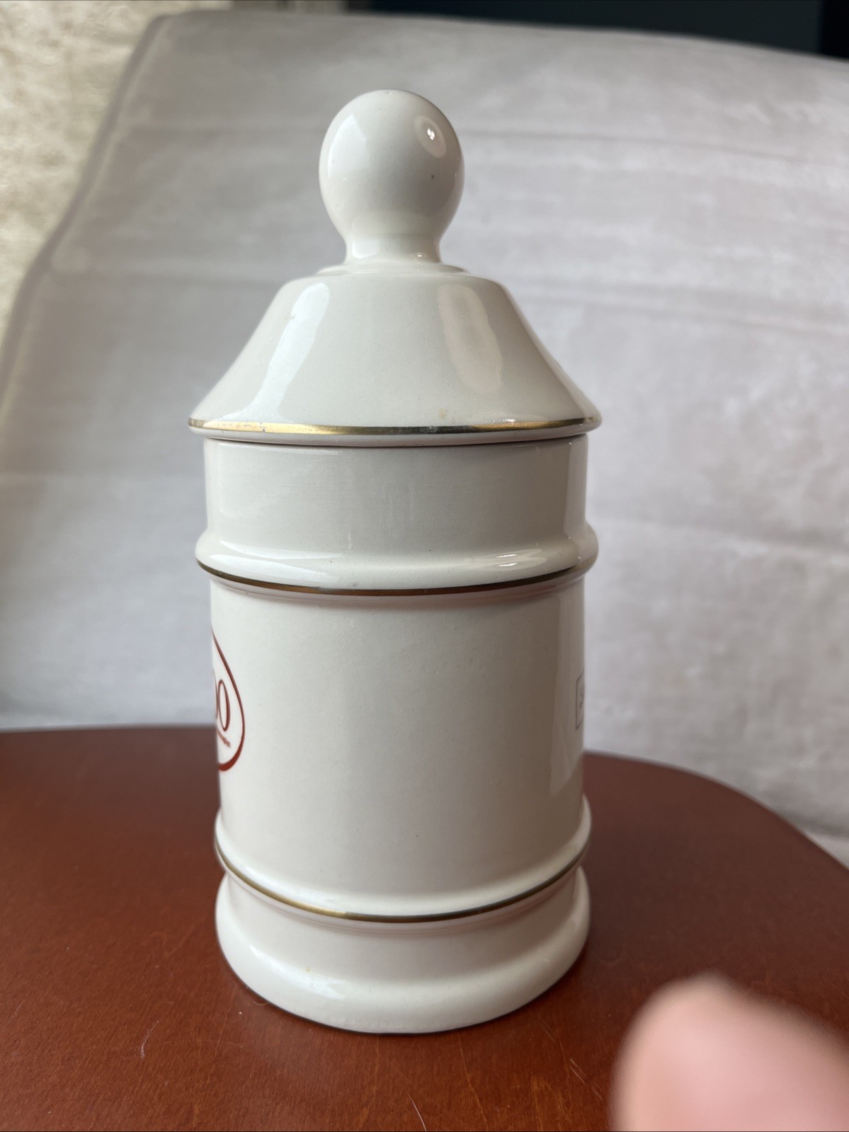 Vintage Darvocet-N 100 Porcelain 7” Apothecary Jar Pharmaceutical Darvon 65