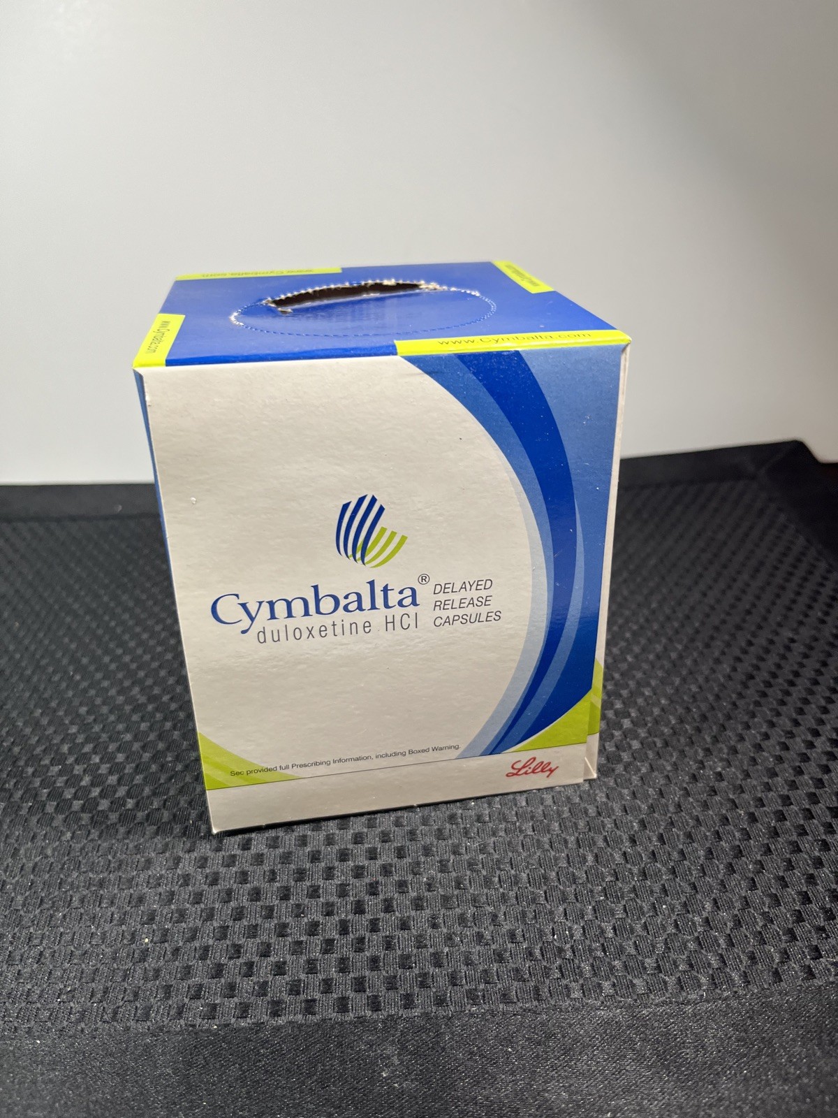 NEW Old Stock Cymbalta Tissue Box Drug Rep Merch