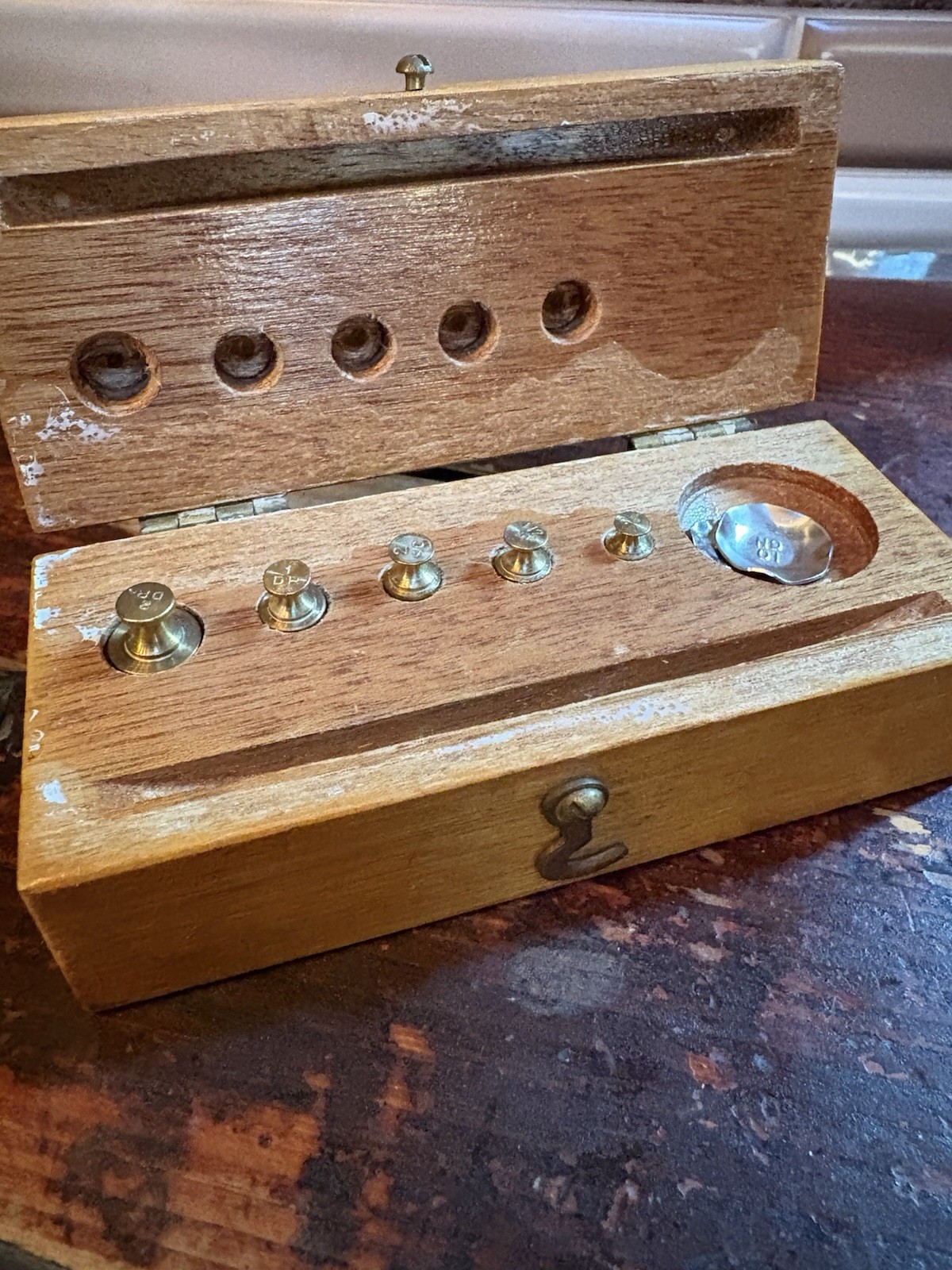 Vintage Apothecary Calibration Weight Set-7 Piece Set