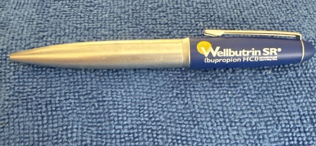 Wellbutri Advertising Pharmaceuticals Rep Heavy Metal Pen P2
