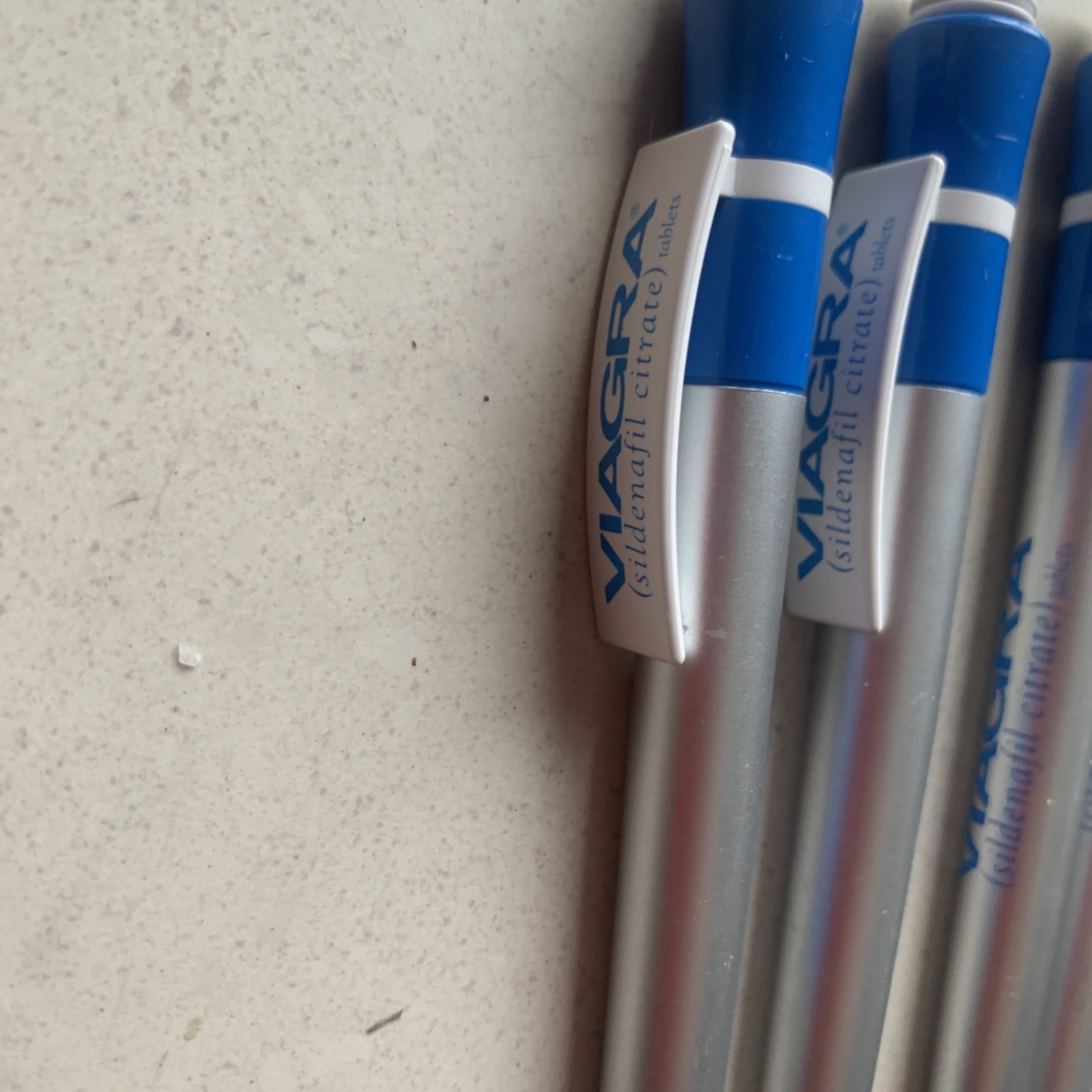 4 Viagra Black Ink Pens Drug Rep Promotion Pharmaceutical NEW
