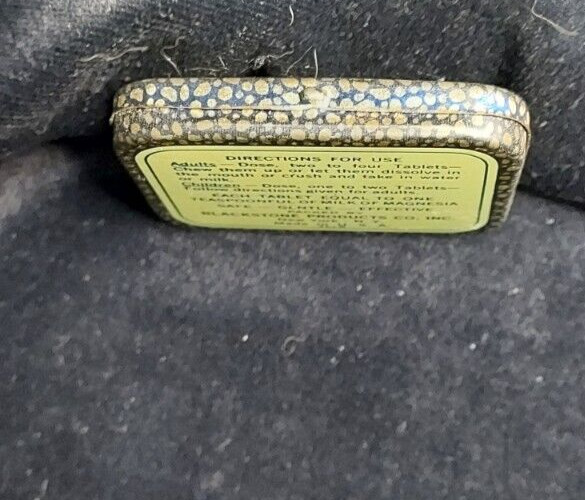 Old Medicine Tin Blackstone’s Magnesia Tablets Blackstone Products New York