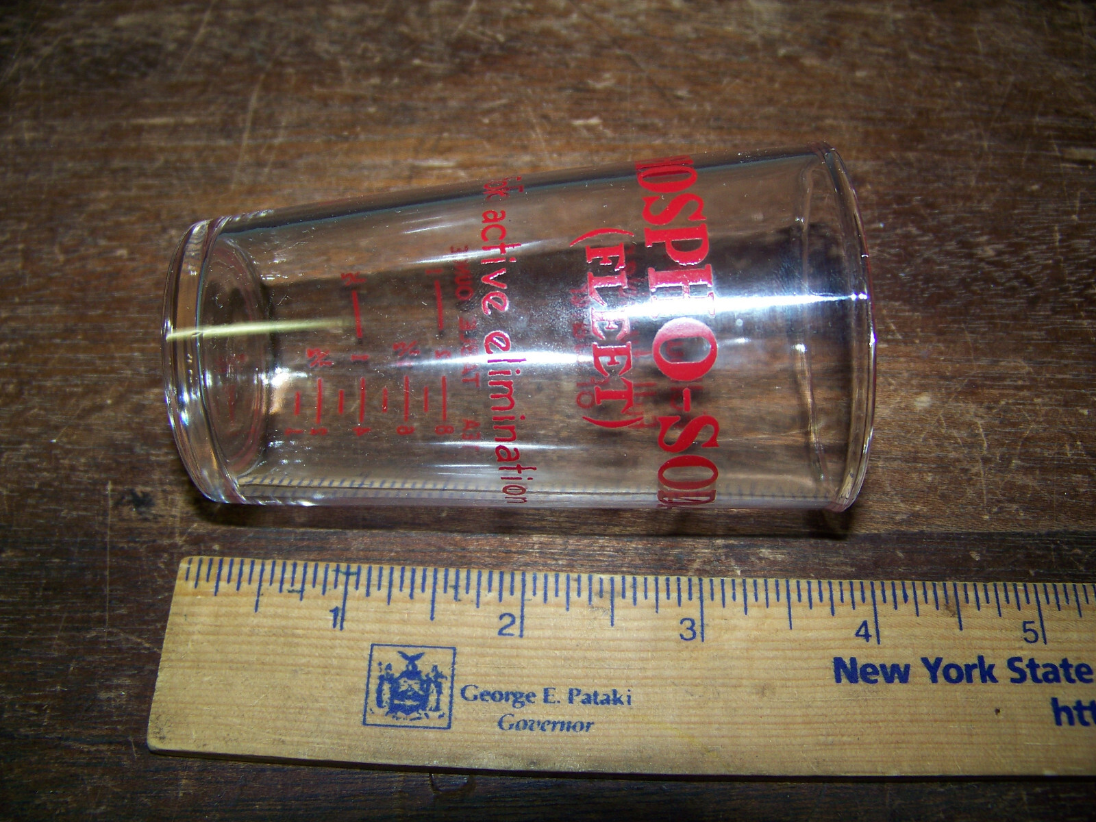 Vintage Fleet Laxative Phospho Soda Pharma Measuring Cup Shot Glass
