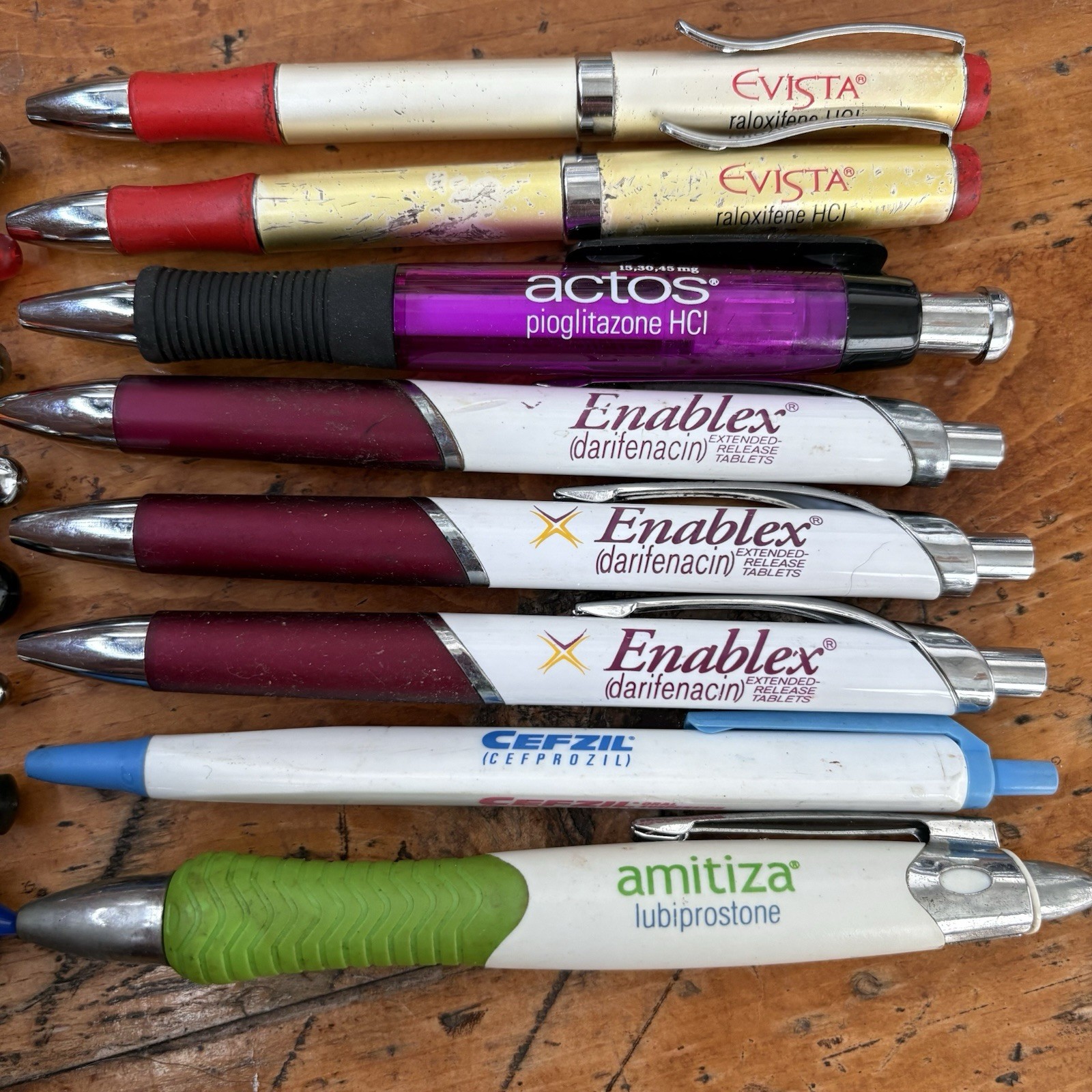 Drug Rep Pharma Pharmaceutical Logo Pen Lot of 16 Advertising Collectible Pens
