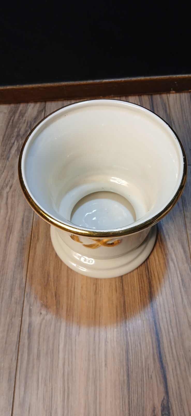 Vintage Blair Specialties Mortar ?(No Pestle) Apothecary Display Retro Gold Gilt
