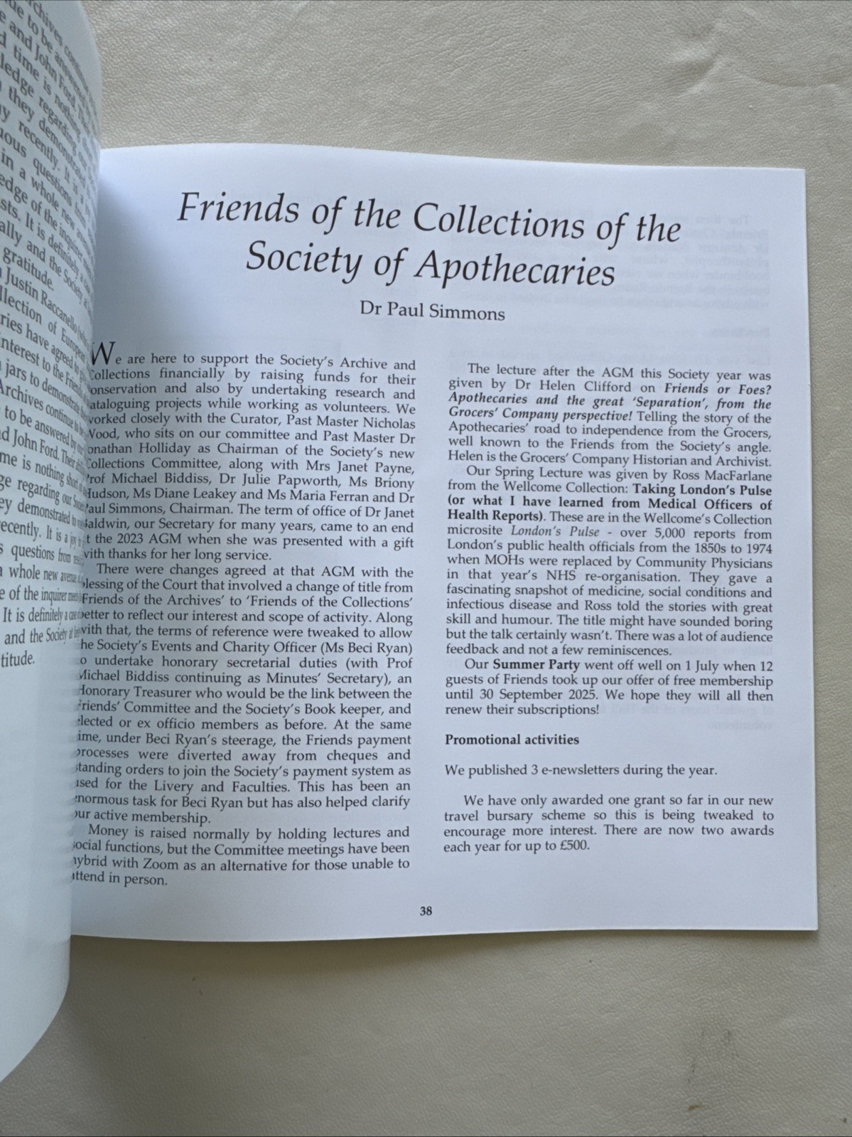 Apothecary 2024 – Publication Of The Worshipful Society Of Apothecaries