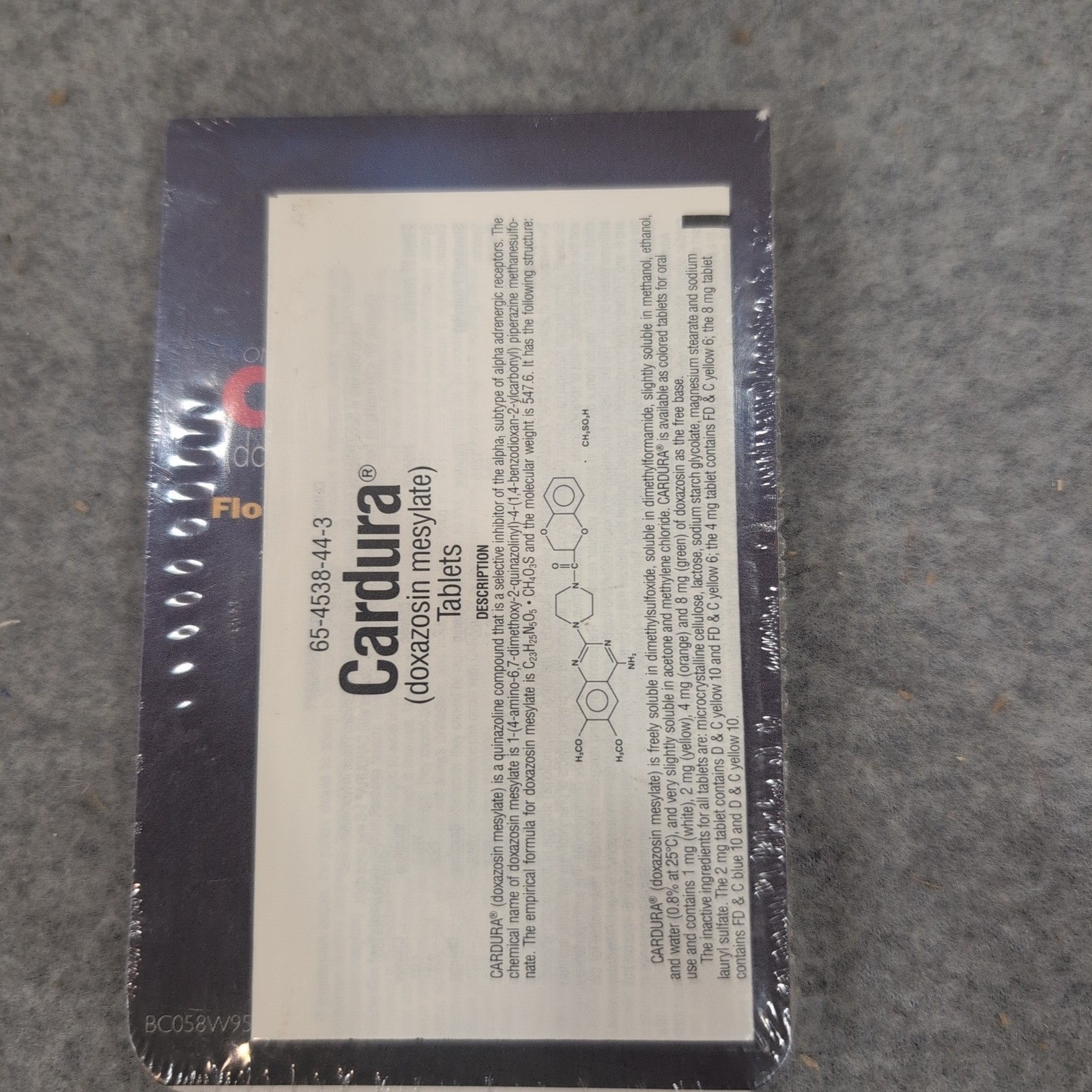 Vintage Cardura Rx Pharmaceutical Promotional Notebook BPH Drug Rep Collectible