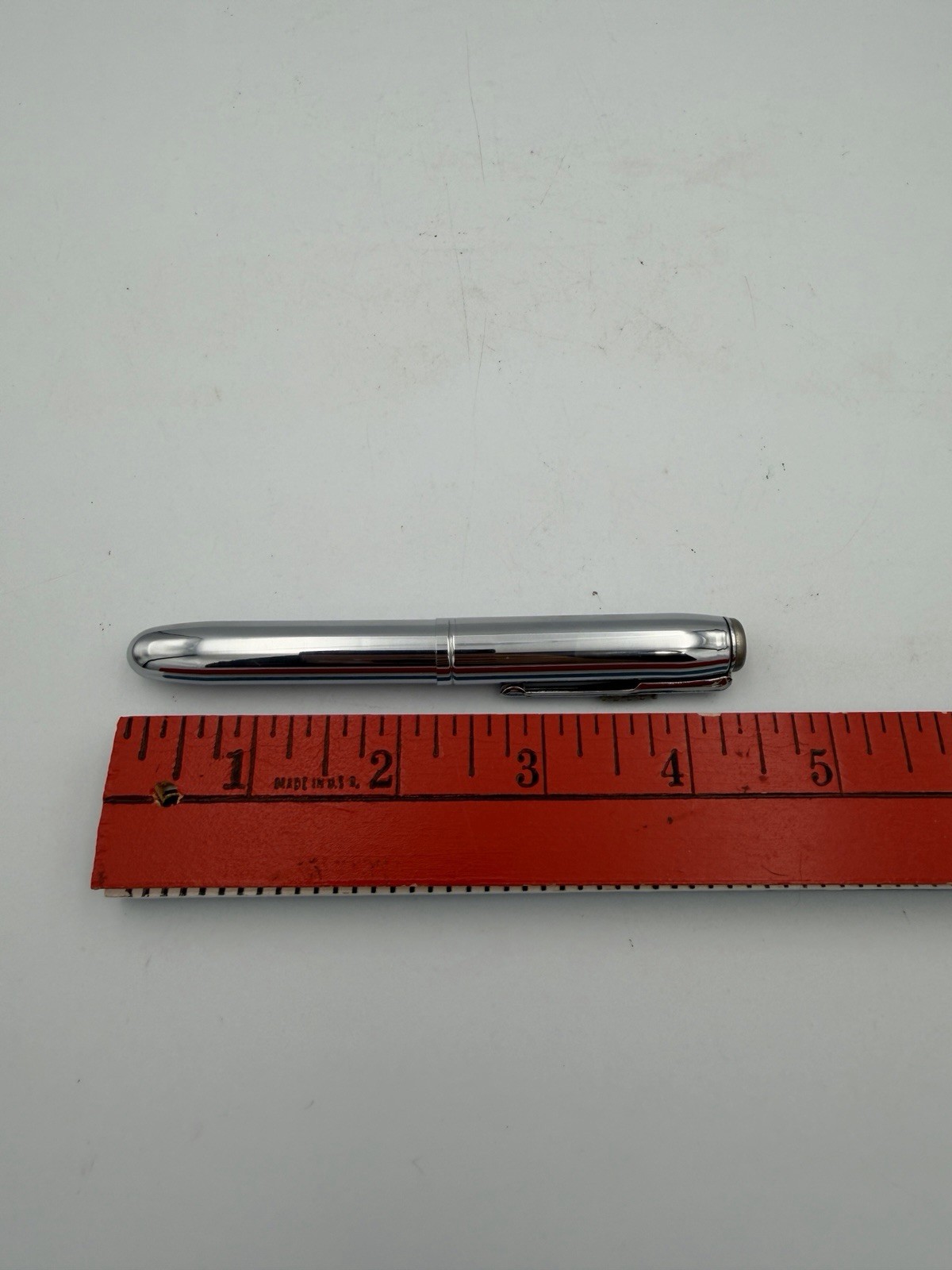 Vtg Burgess USA Doctor Optometrist 4.5” Chrome Pen Light Parts Only