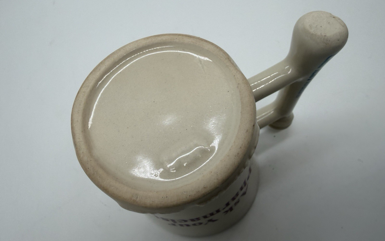 CLARITIN Mortar & Pestle Coffee Cup Mug “Ask Your Pharmacist” Advertising VTG